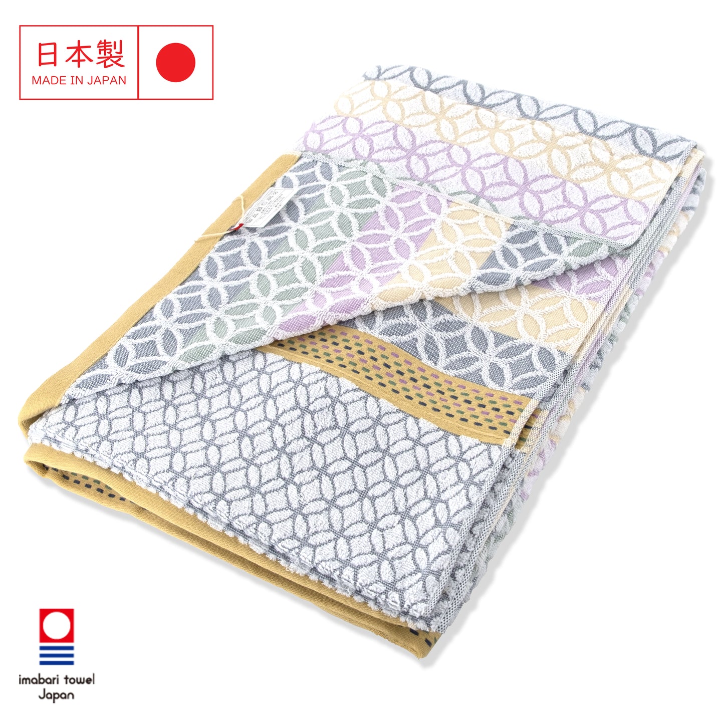 Imabari geometric pattern summer blanket