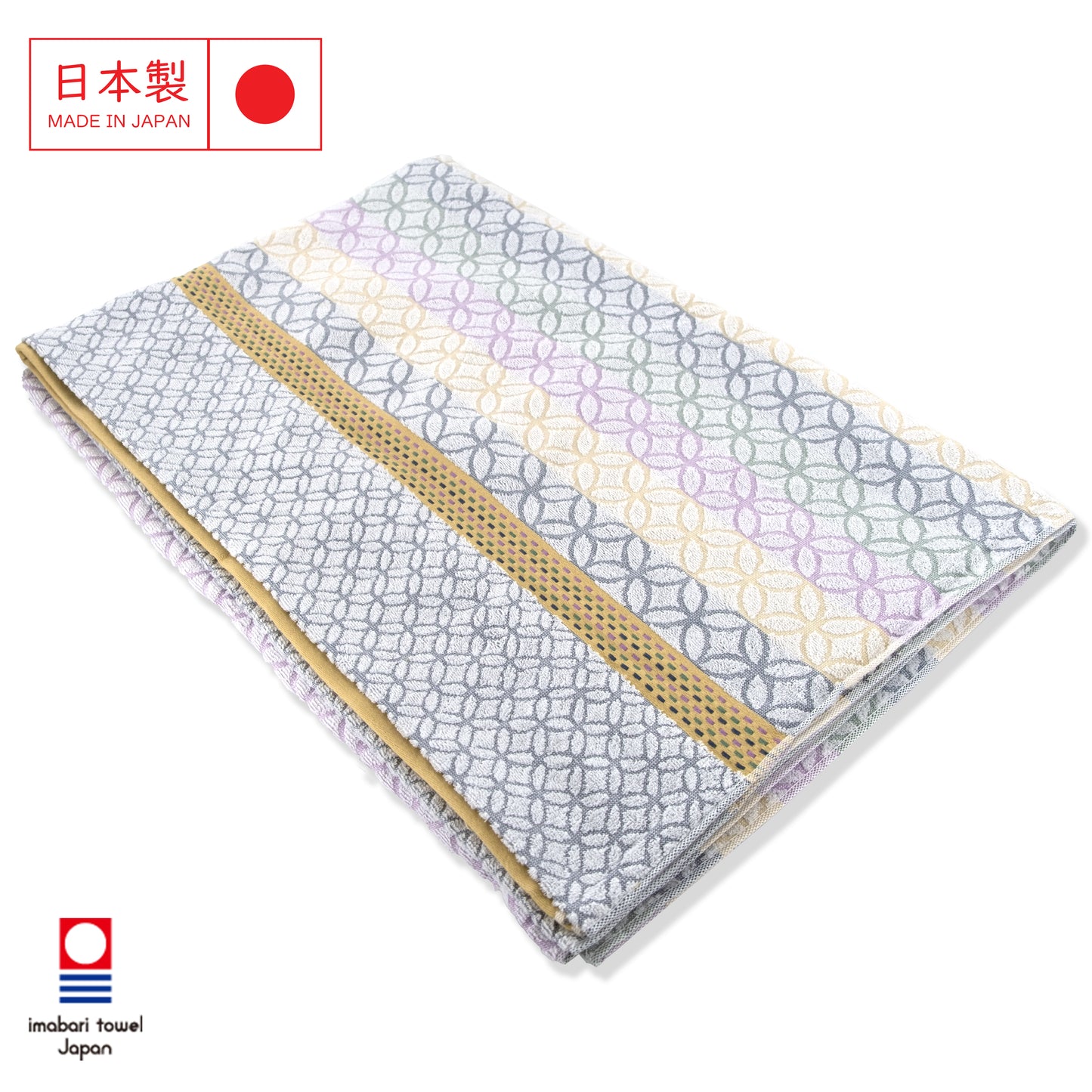 Imabari geometric pattern summer blanket