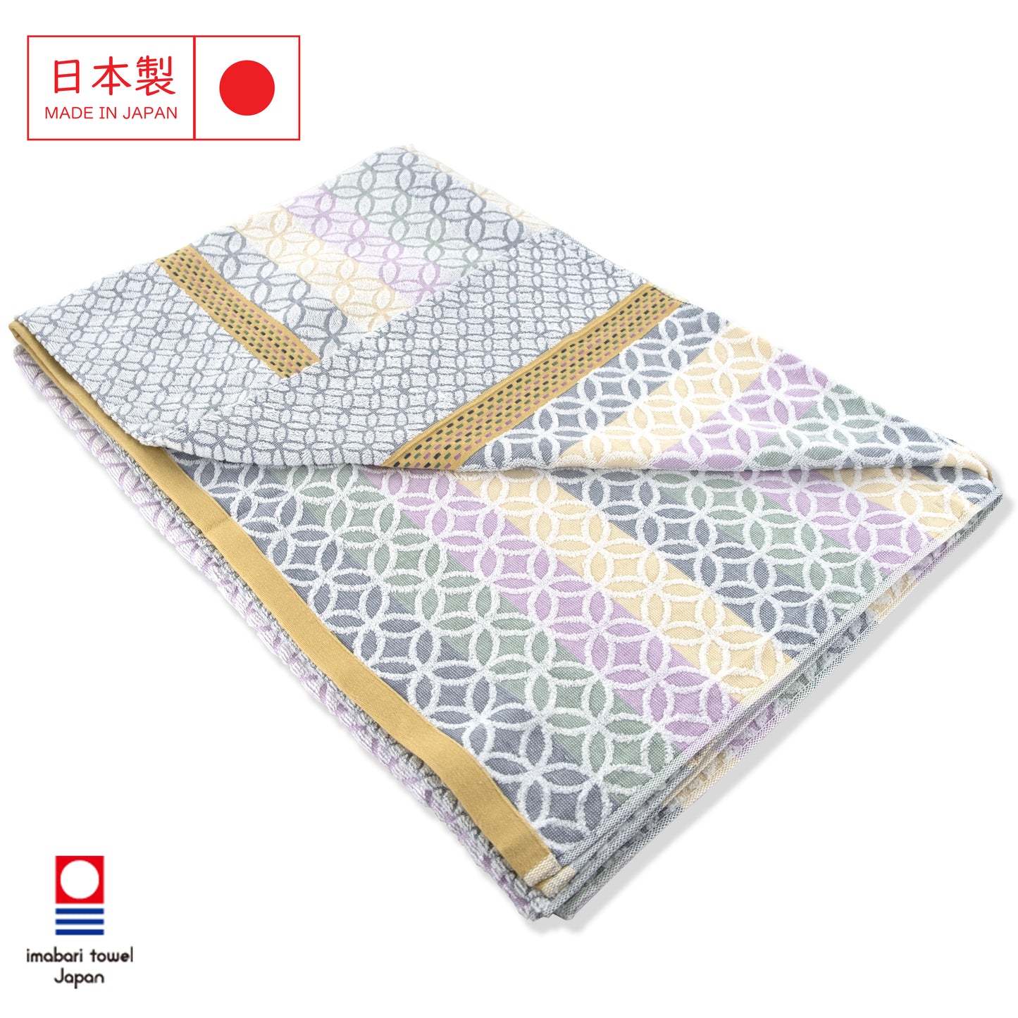 Imabari geometric pattern summer blanket