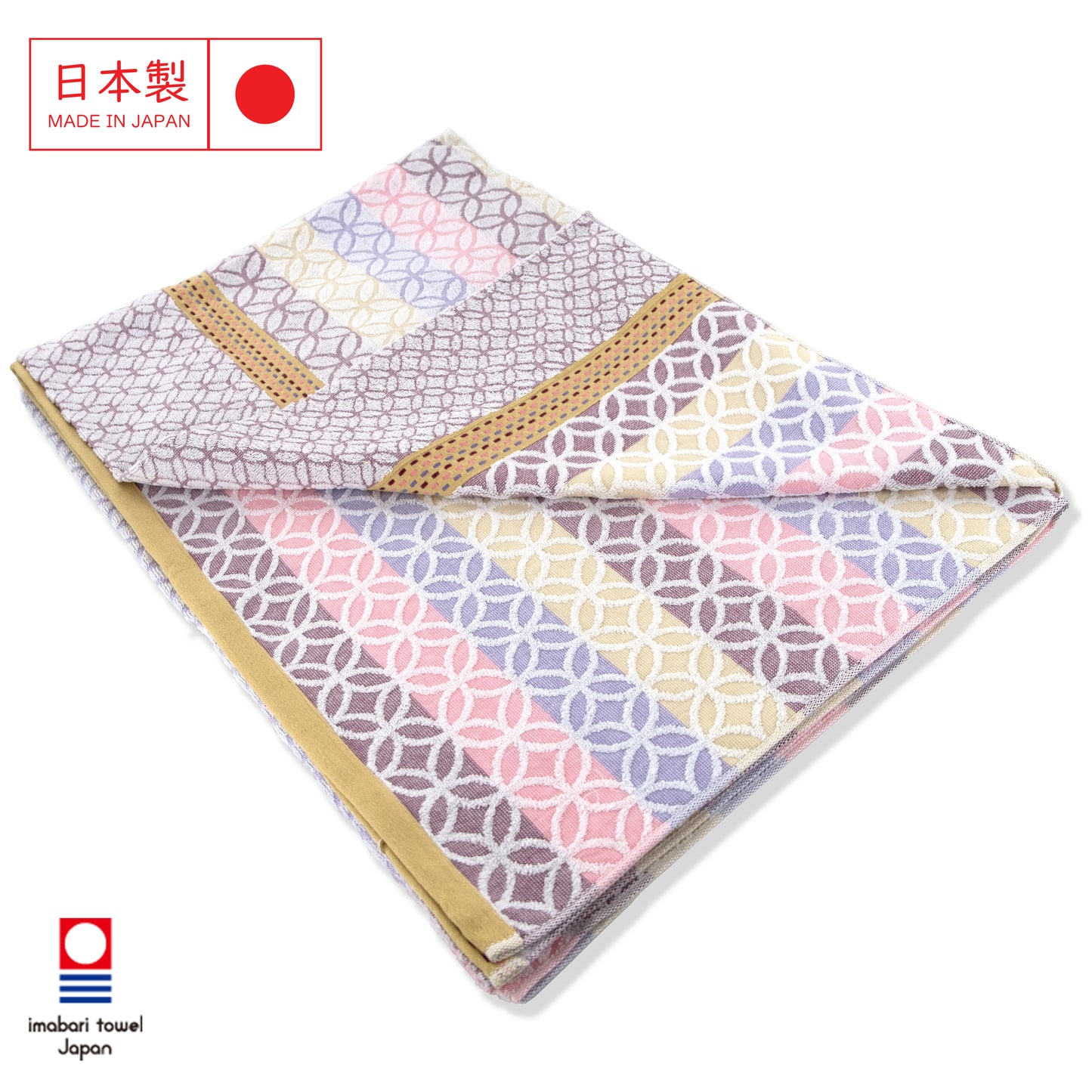 Imabari geometric pattern summer blanket
