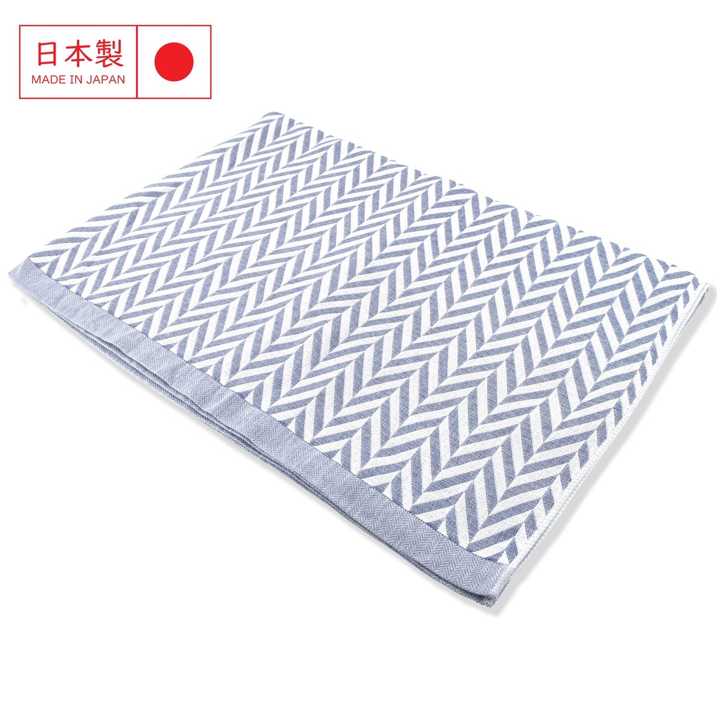 Imabari herringbone pattern summer blanket