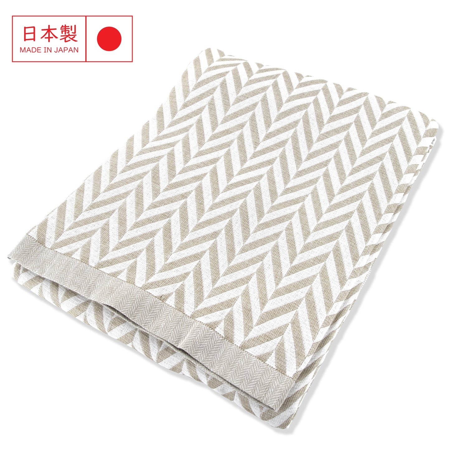 Imabari herringbone pattern summer blanket