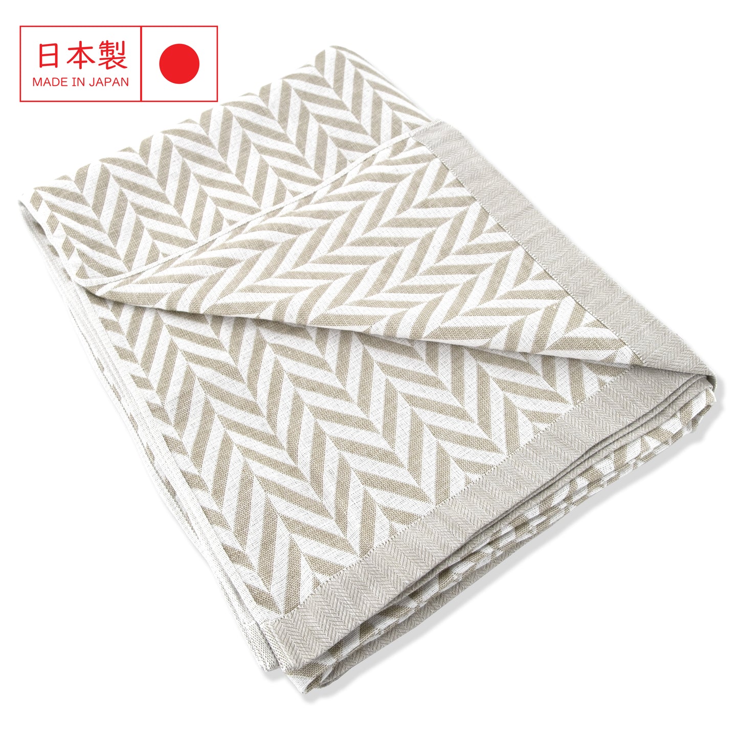 Imabari herringbone pattern summer blanket