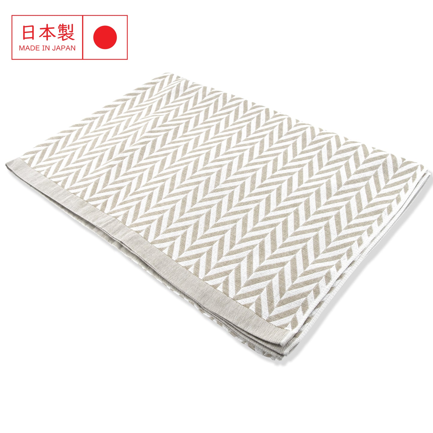 Imabari herringbone pattern summer blanket