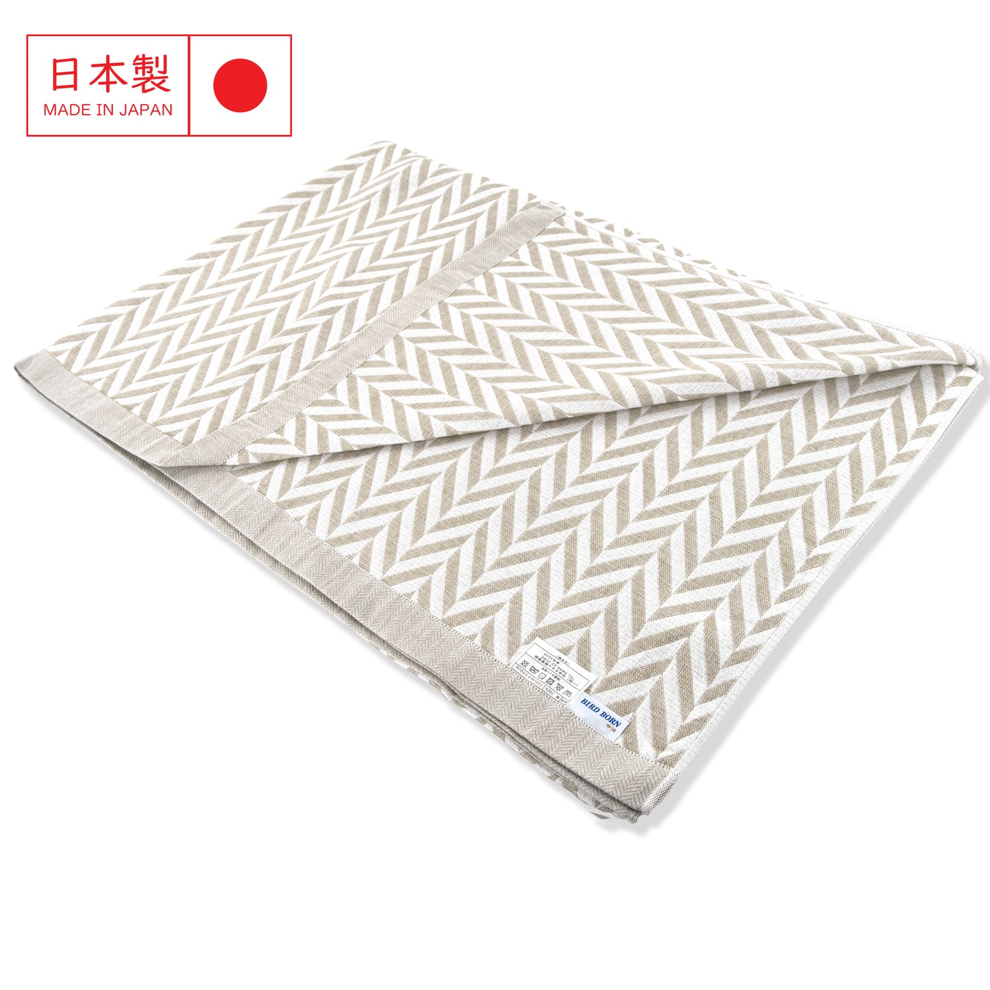 Imabari herringbone pattern summer blanket