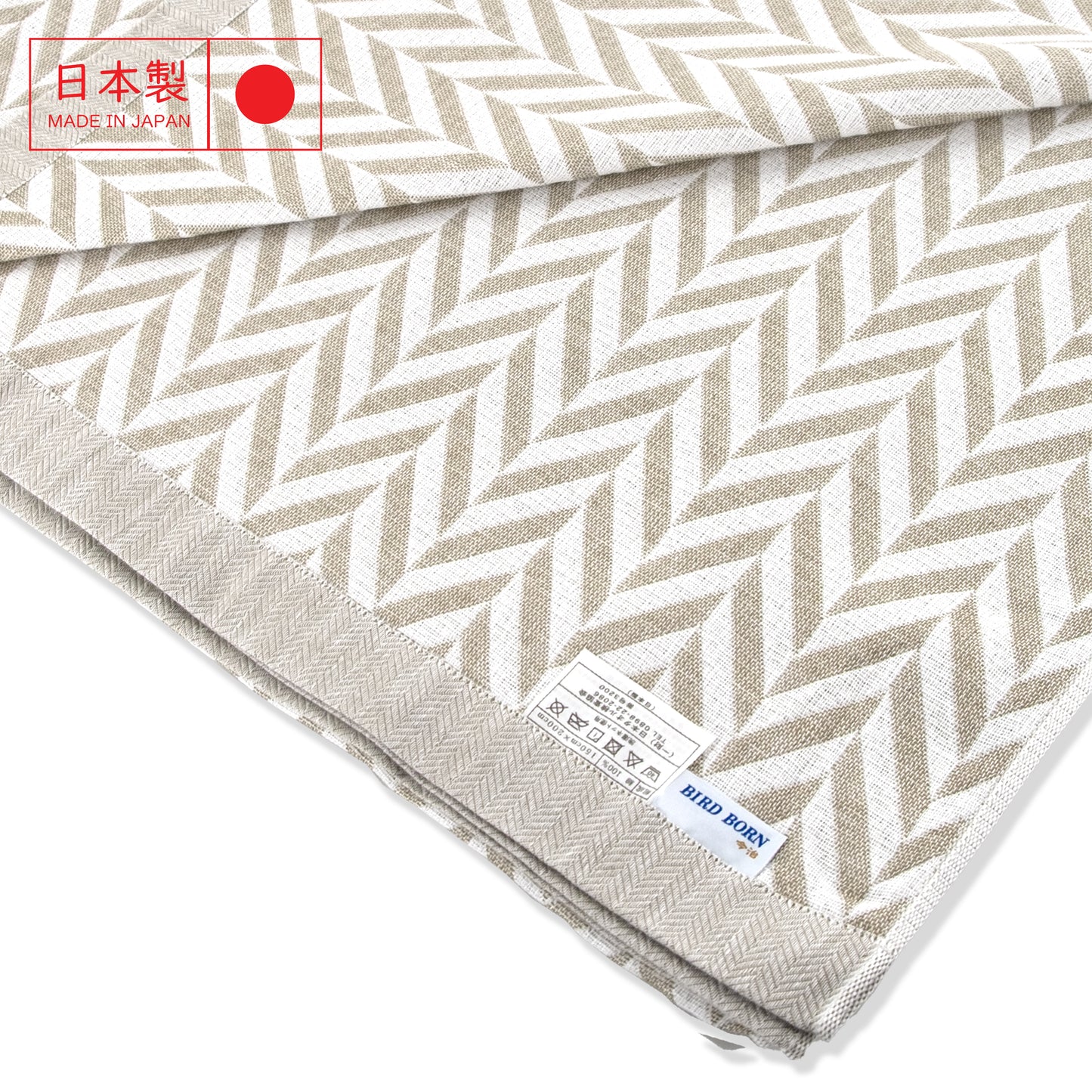 Imabari herringbone pattern summer blanket