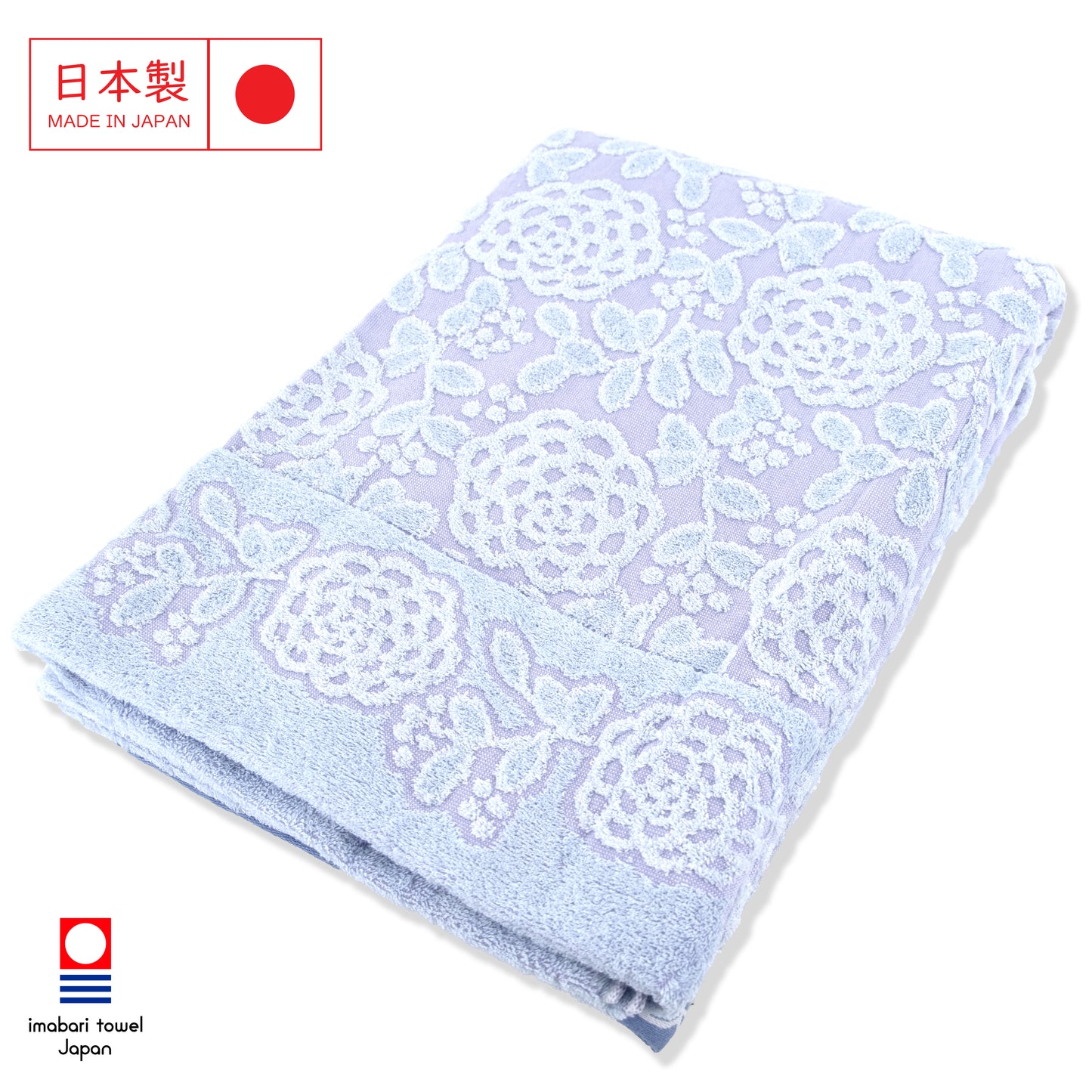 Japanese Imabari floral jacquard summer blanket