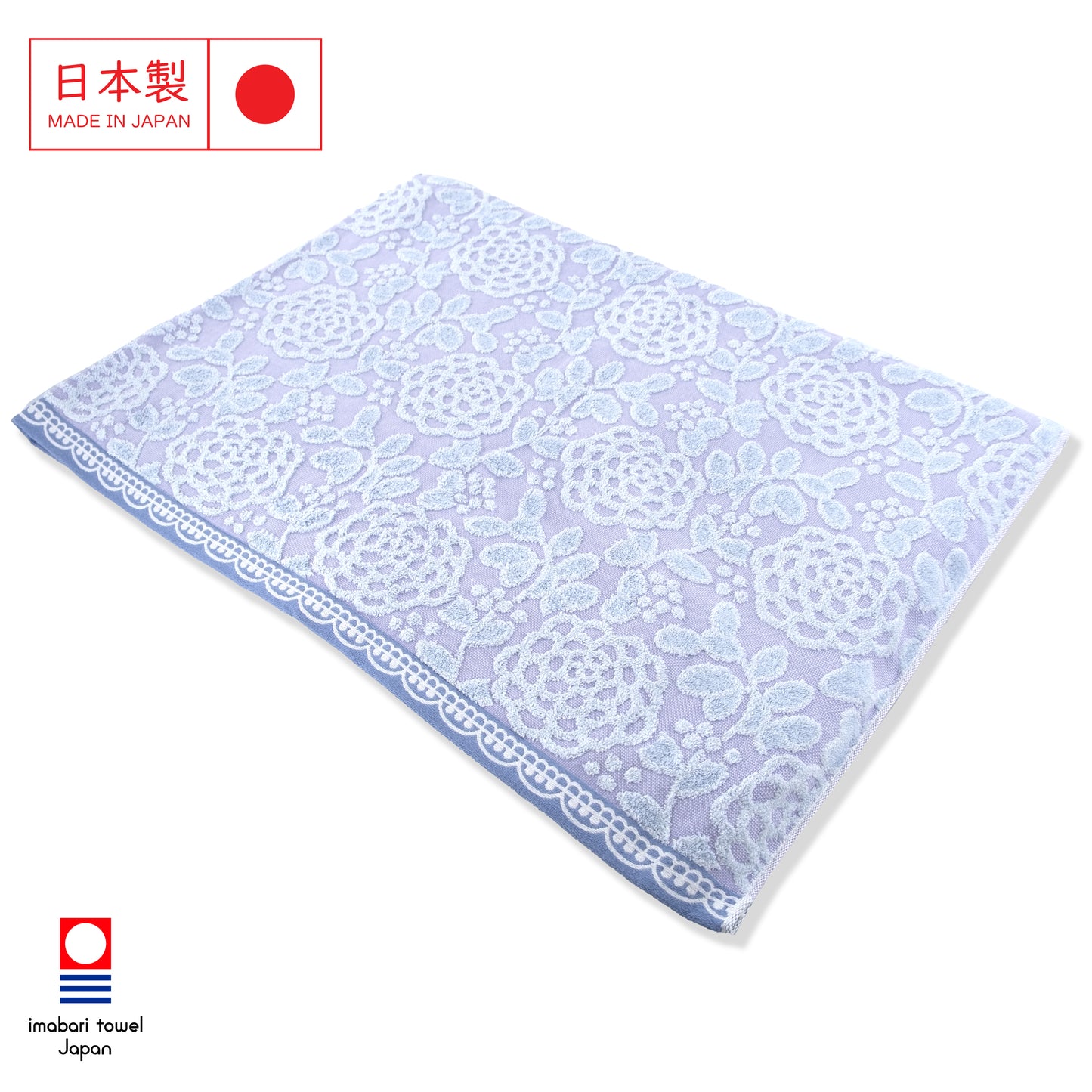 Japanese Imabari floral jacquard summer blanket