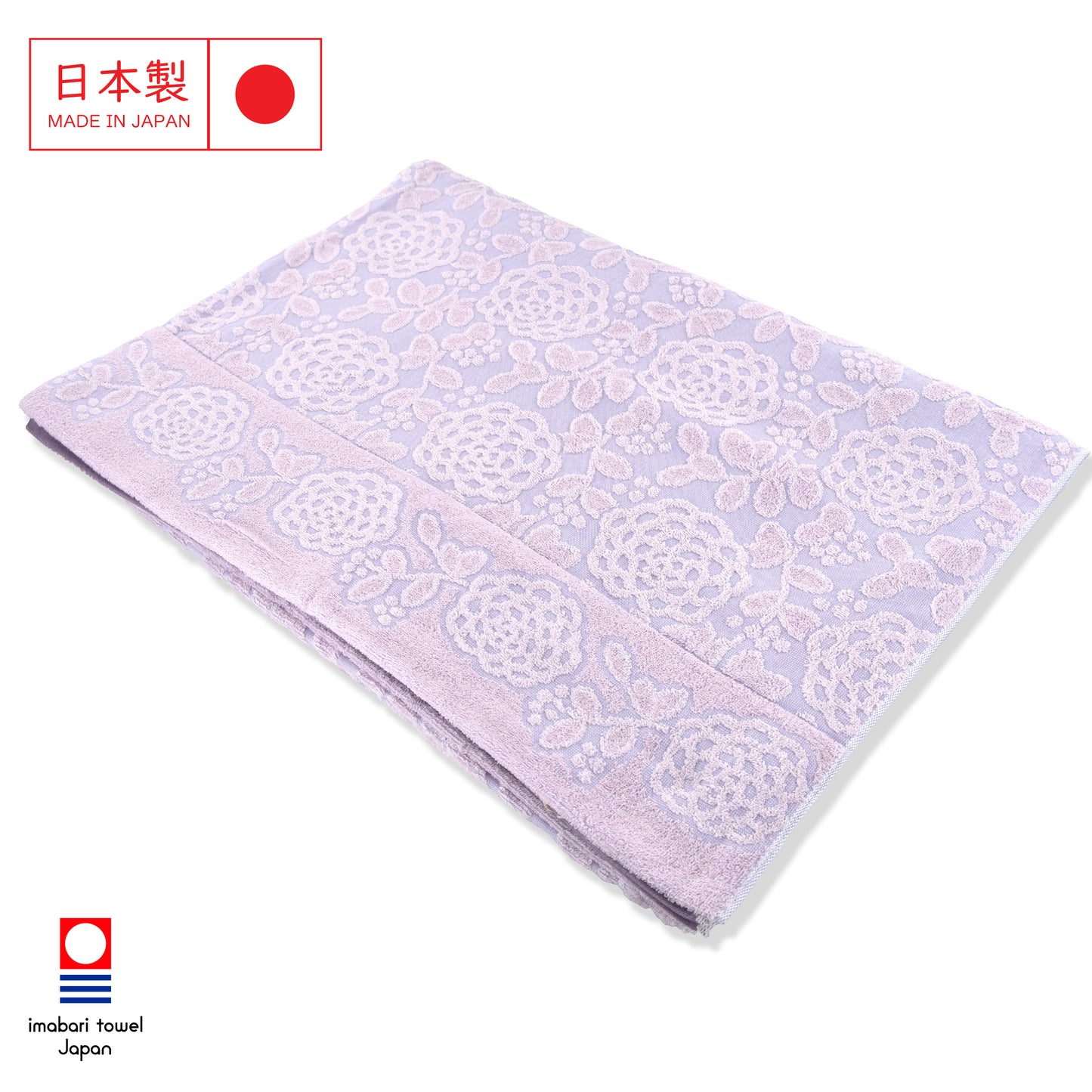 Japanese Imabari floral jacquard summer blanket