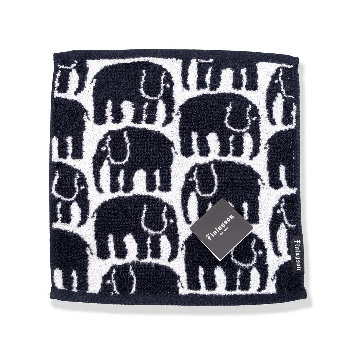 Finlayson Elefantti Organic Cotton Zero-Twist Towel – Black