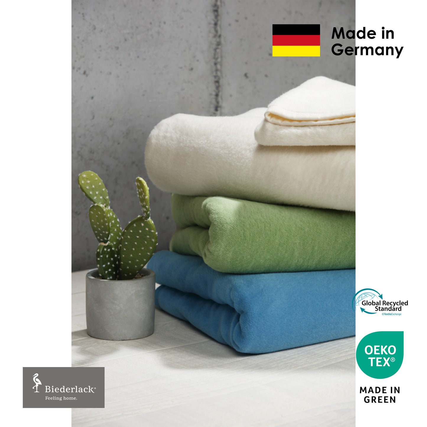 Premium Cotton Acrylic Blanket NATUR