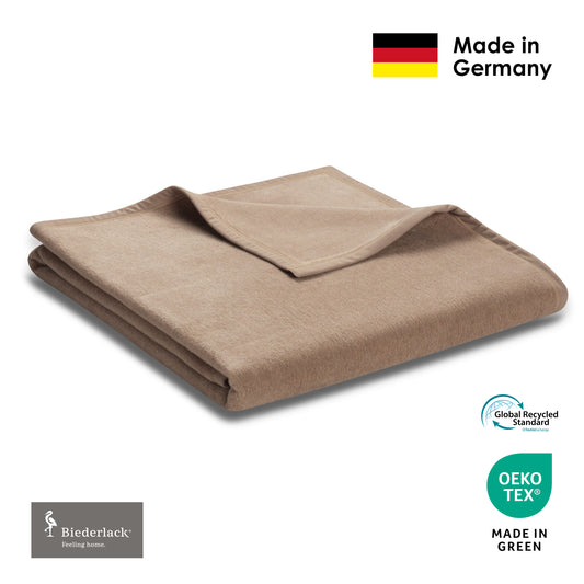 Premium Cotton Acrylic Blanket HASELNUSS