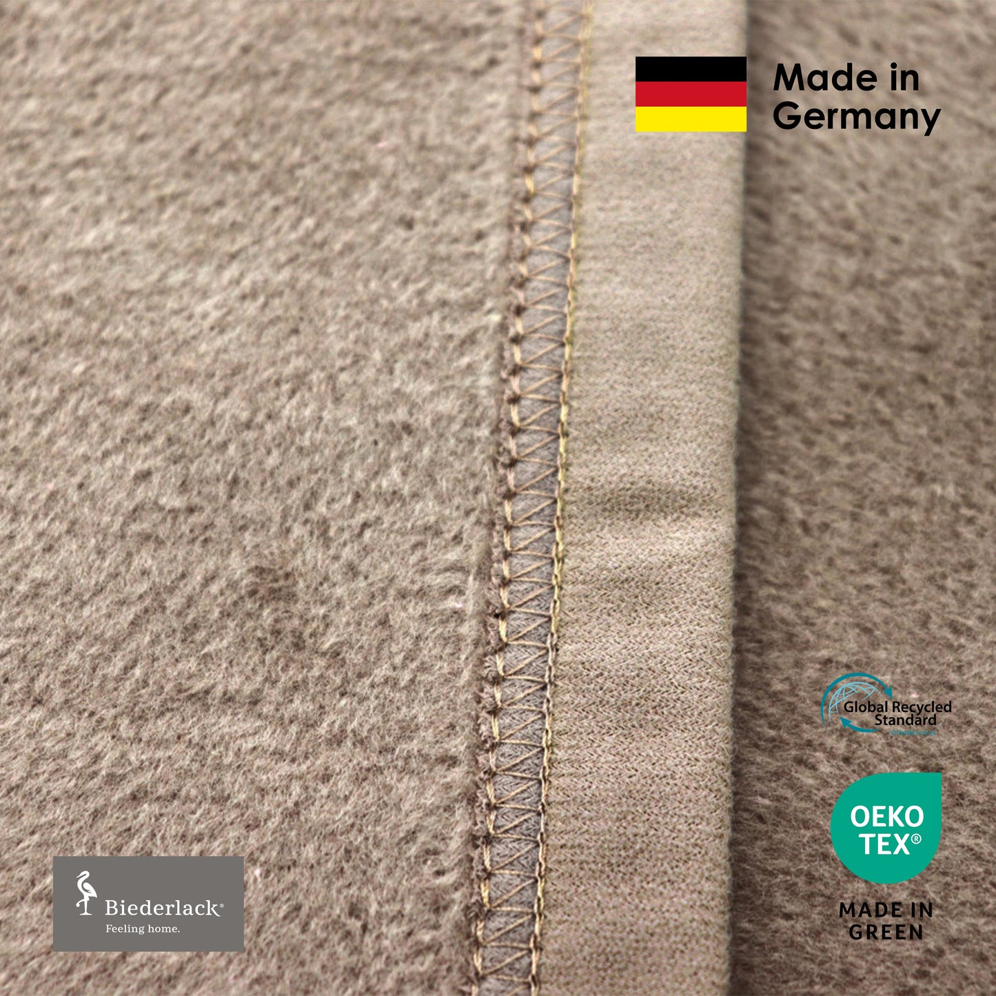 Premium Cotton Acrylic Blanket HASELNUSS