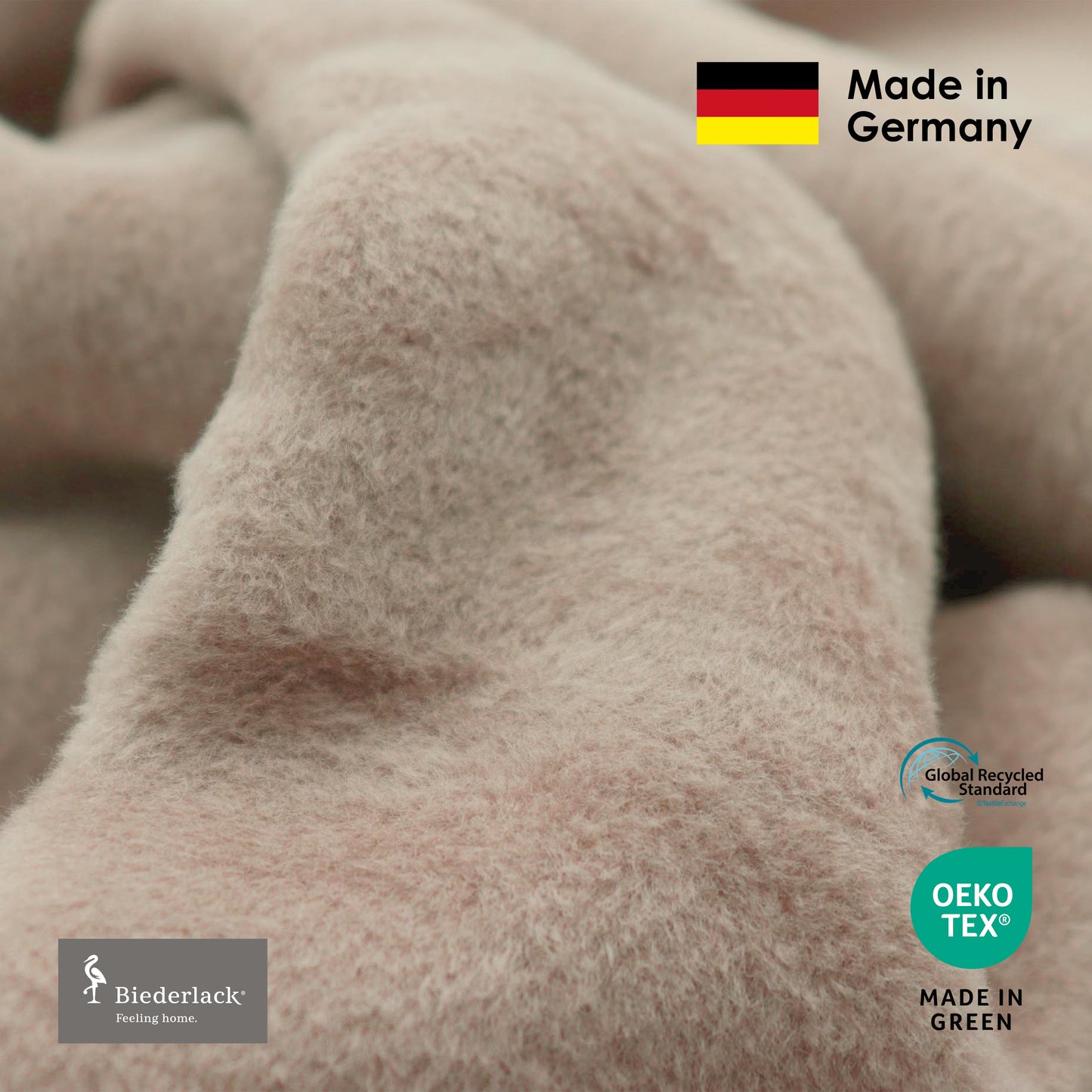 Premium Cotton Acrylic Blanket HASELNUSS