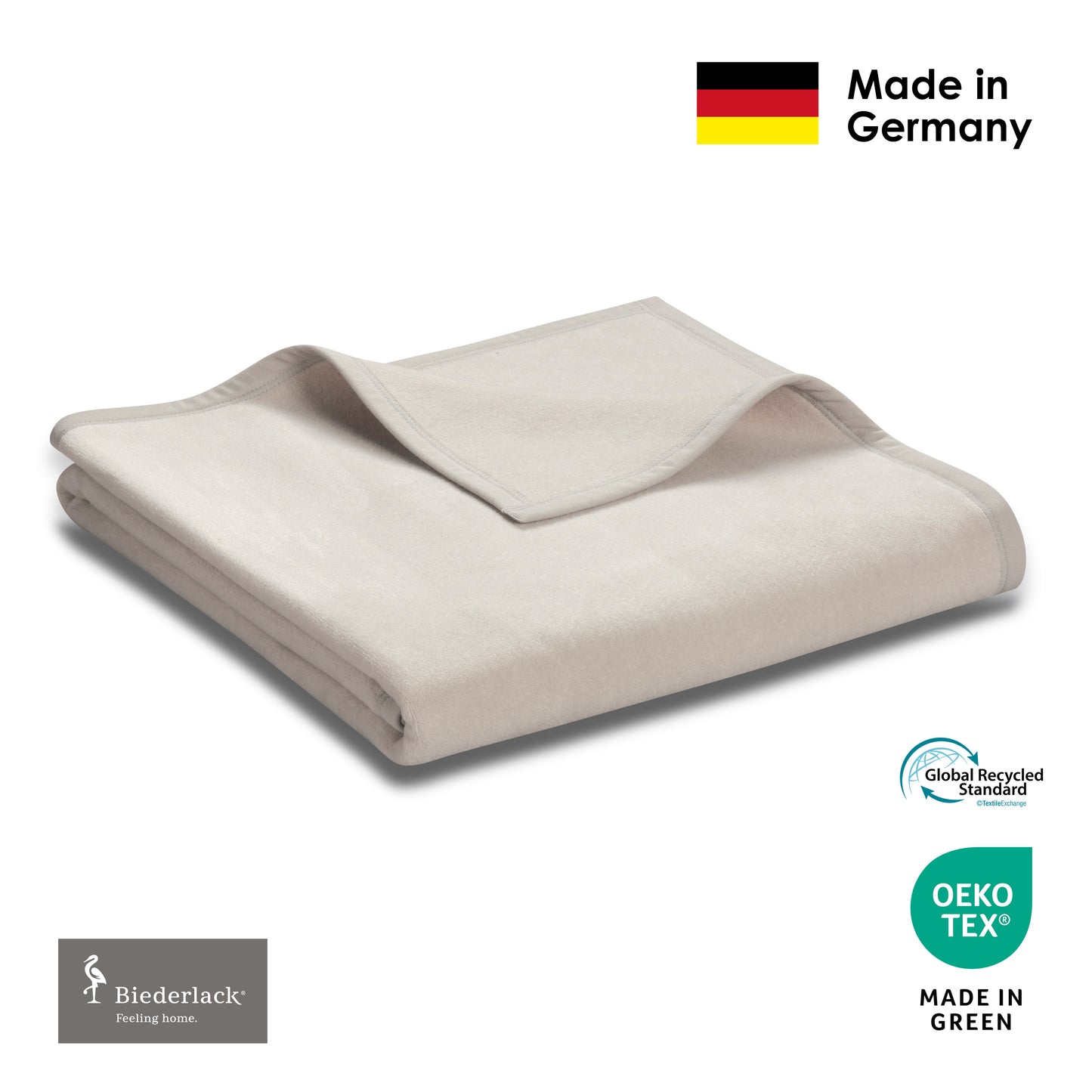 Premium Cotton Acrylic Blanket SILBER