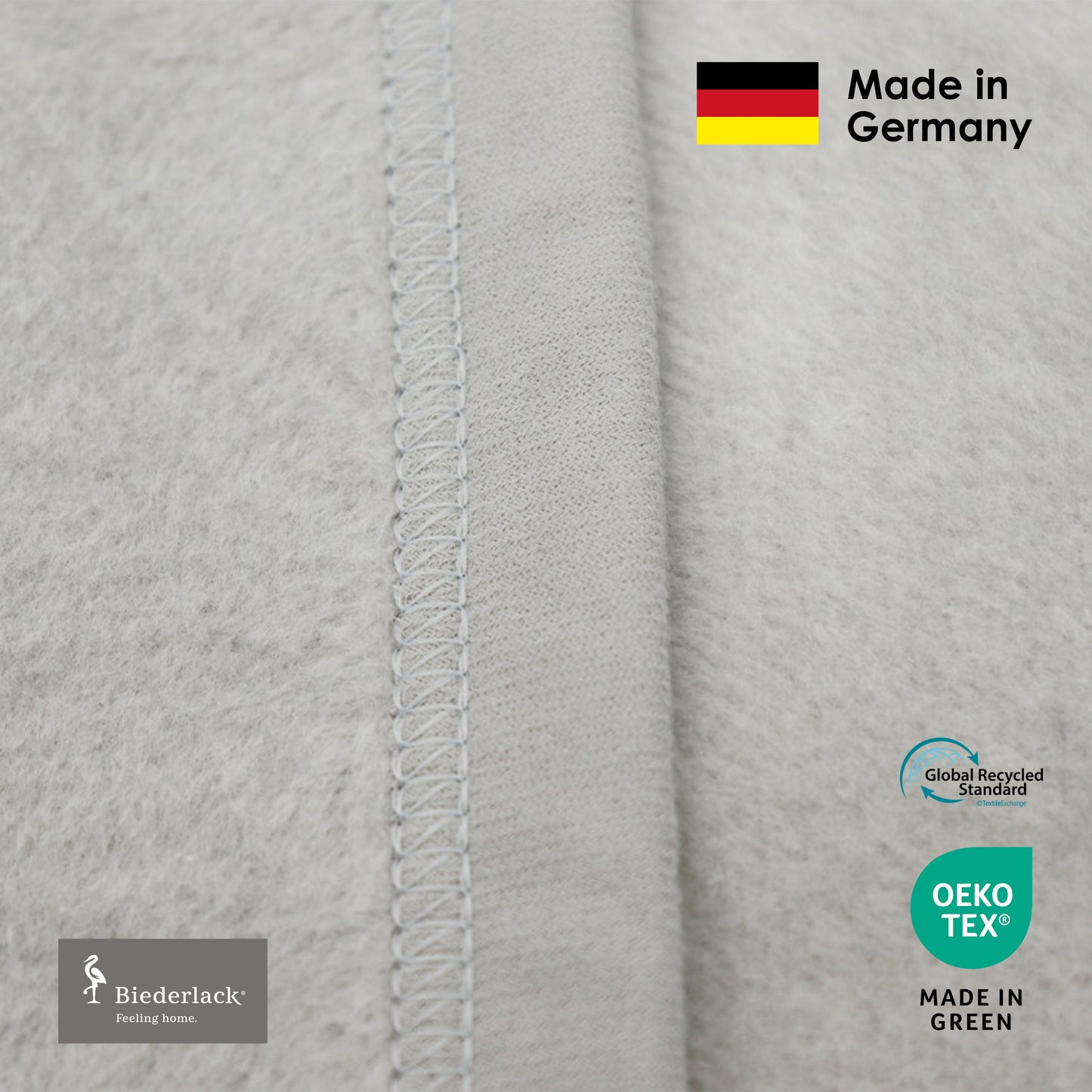 Premium Cotton Acrylic Blanket SILBER