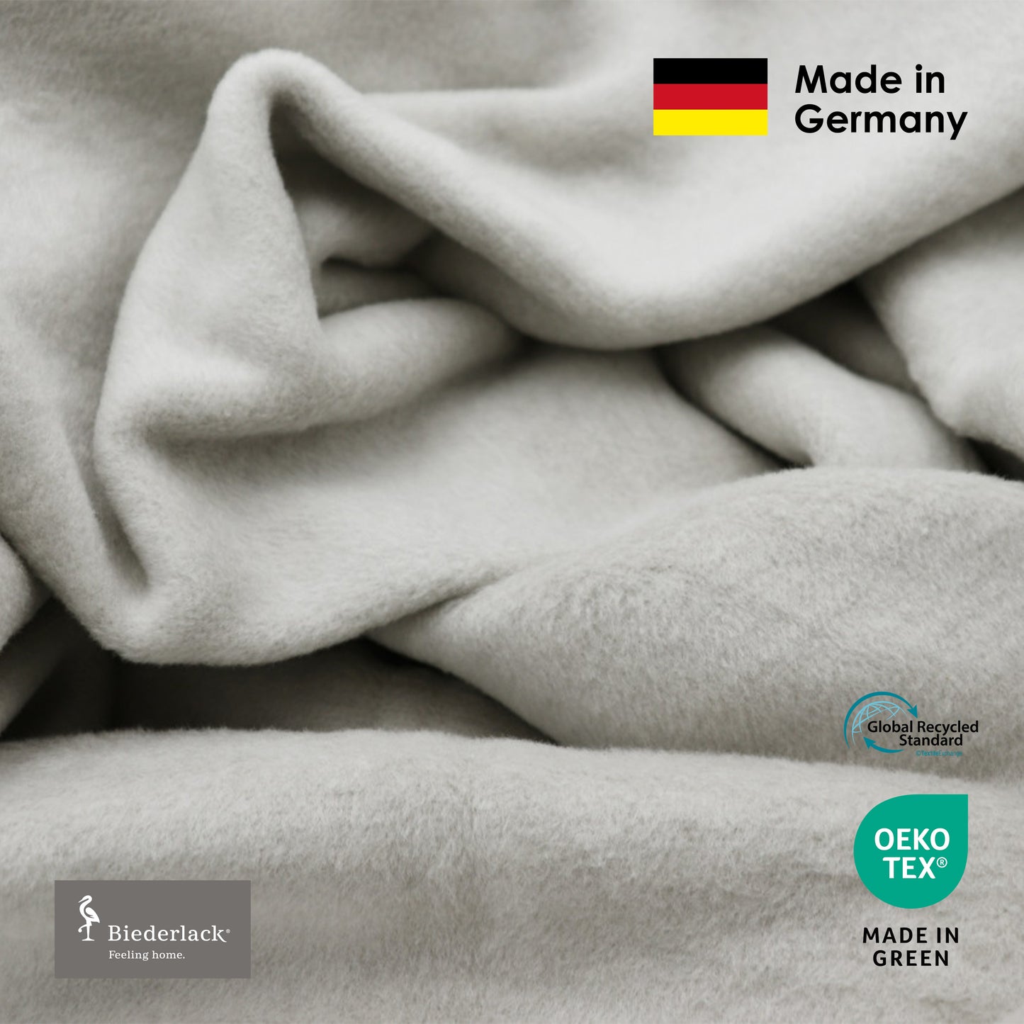 Premium Cotton Acrylic Blanket SILBER