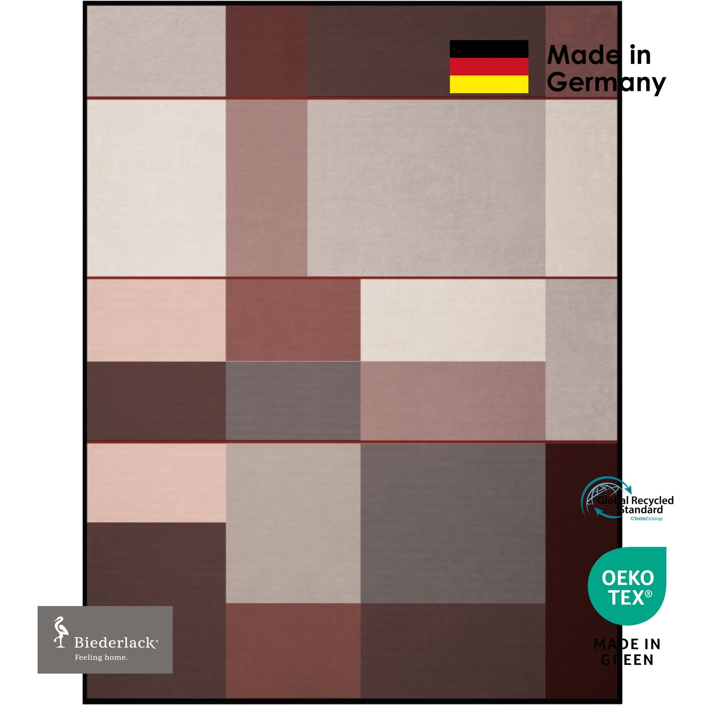 Premium Cotton Acrylic Blanket GRID