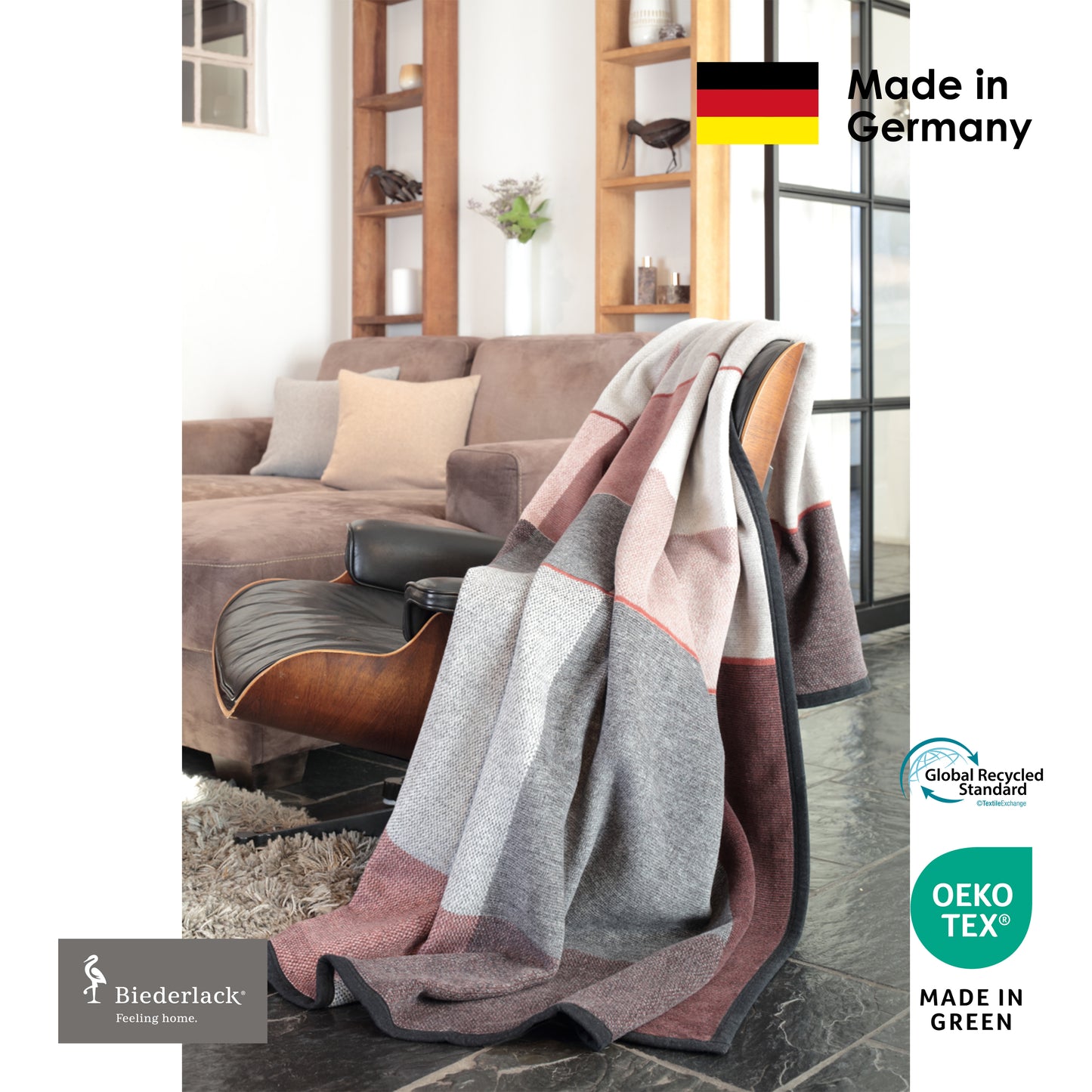 Premium Cotton Acrylic Blanket GRID