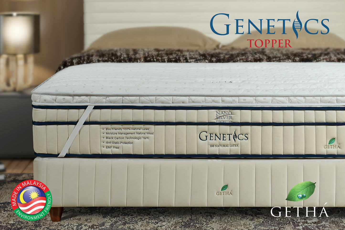 Genetics 100% Latex Topper