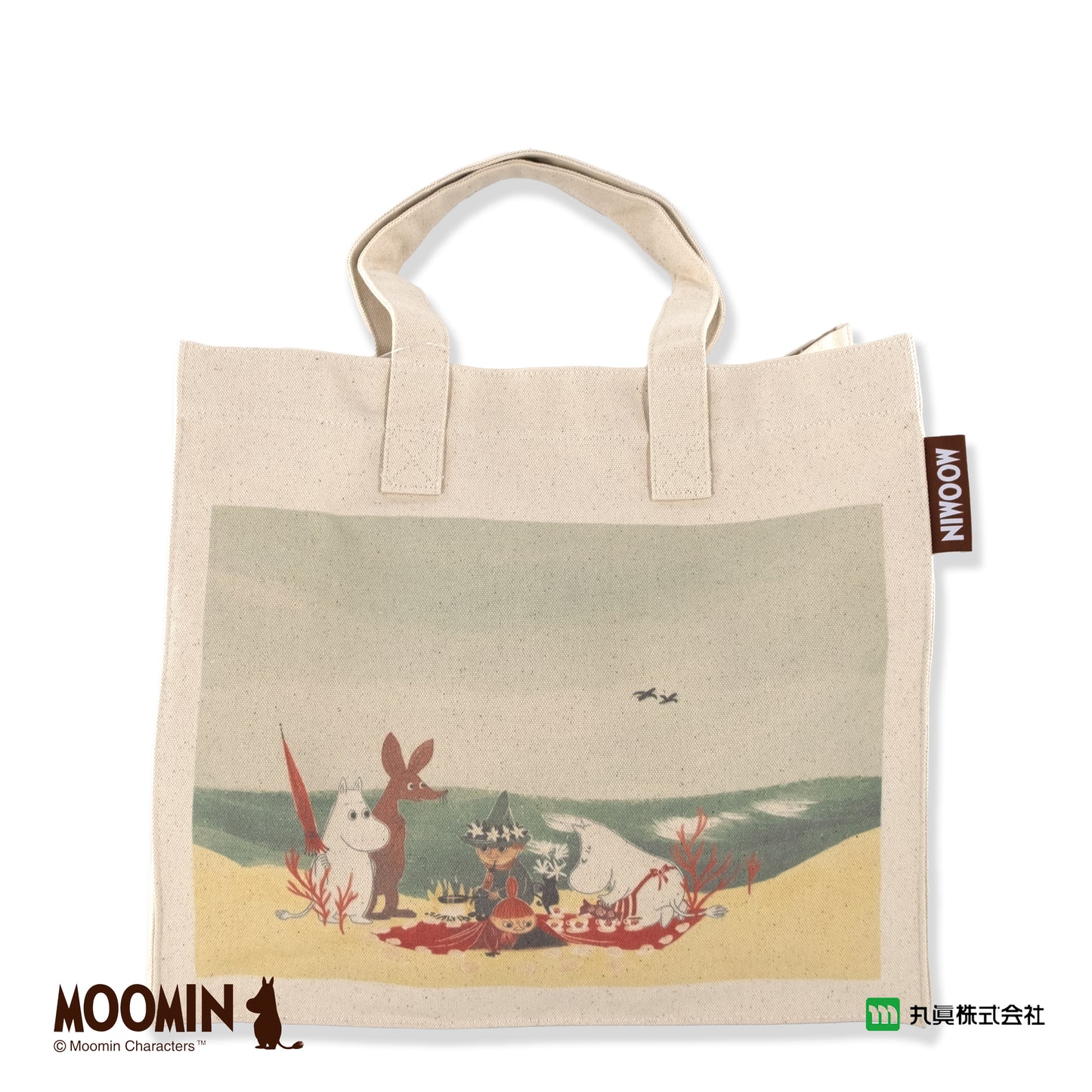 姆明海邊野餐大帆布袋