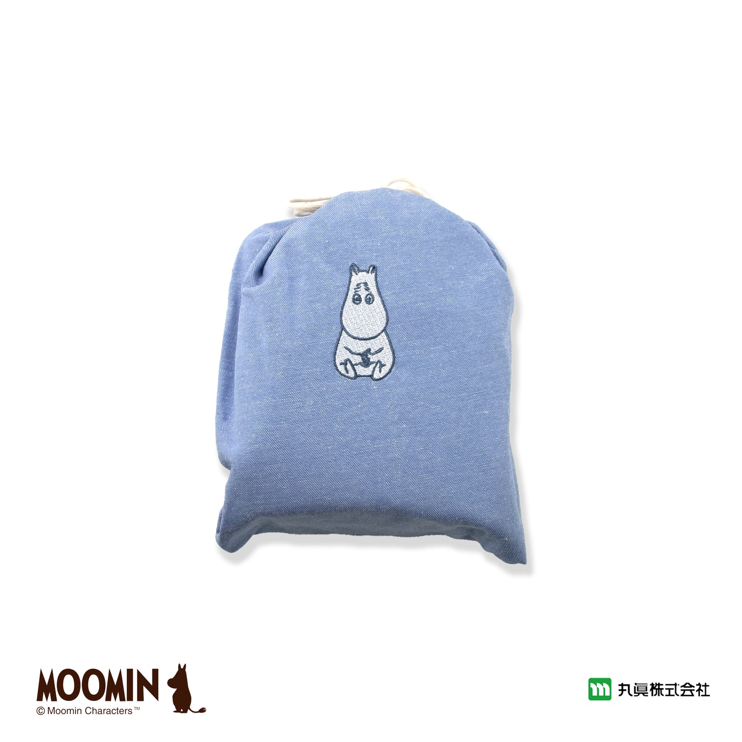 MOOMIN 姆明旅行摺疊拖鞋連收納袋