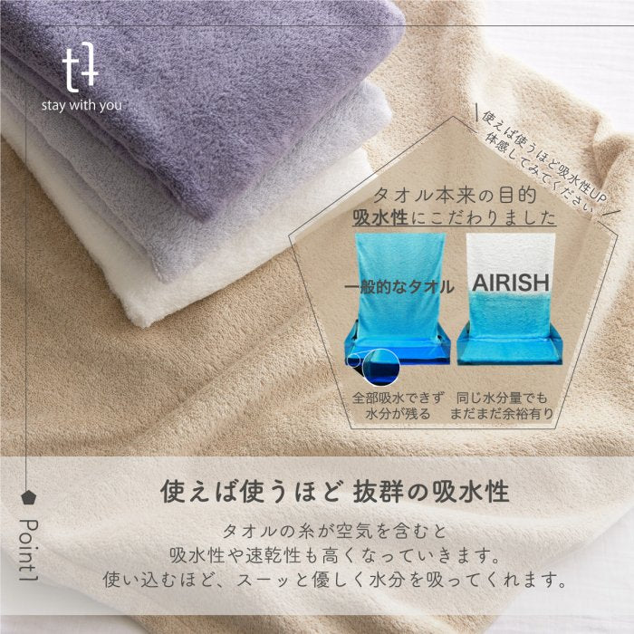 Airish 100% Cotton Towel