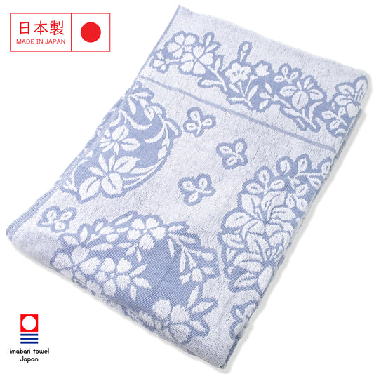 Japanese Imabari floral jacquard summer blanket