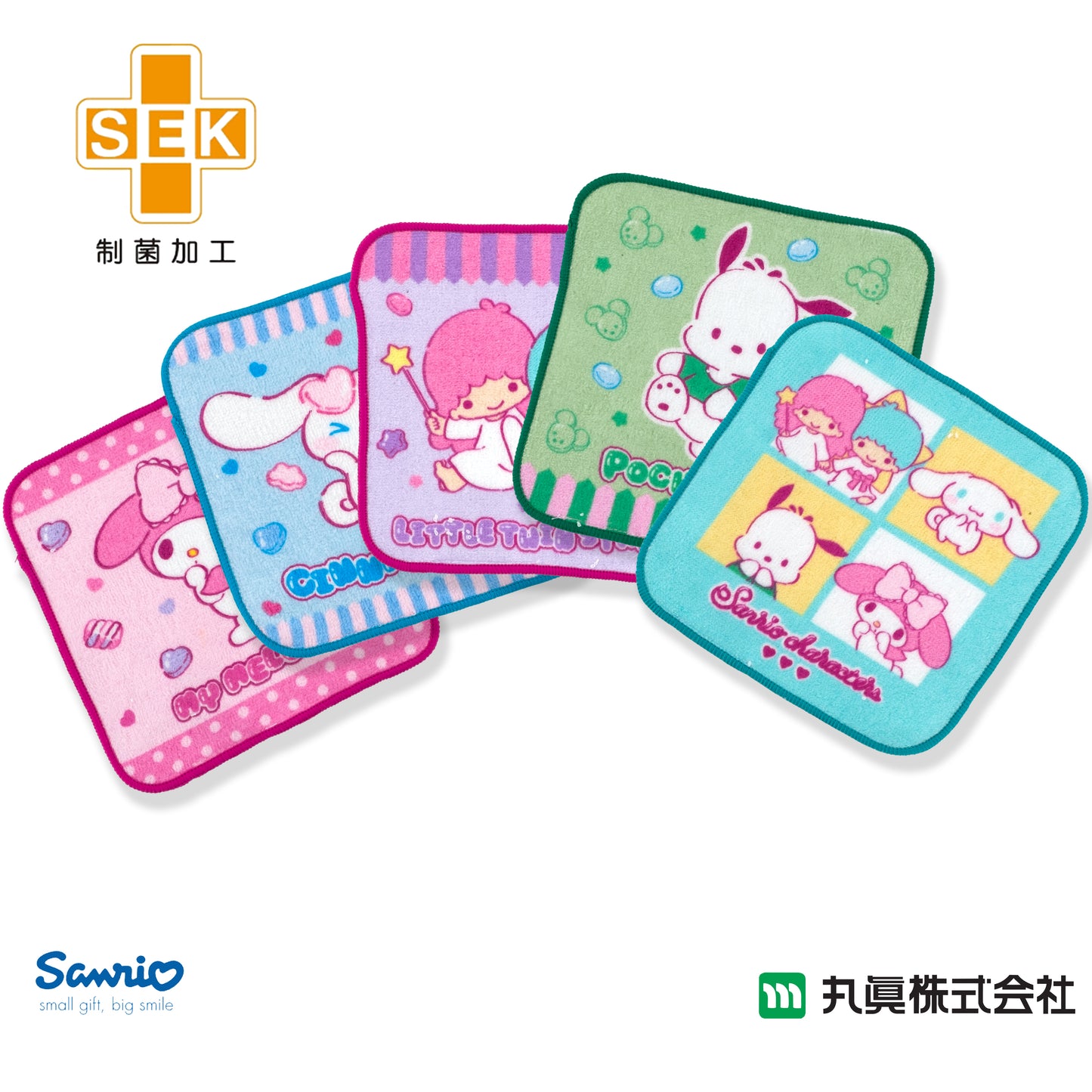 Sanrio®角色小手巾套裝(5P)
