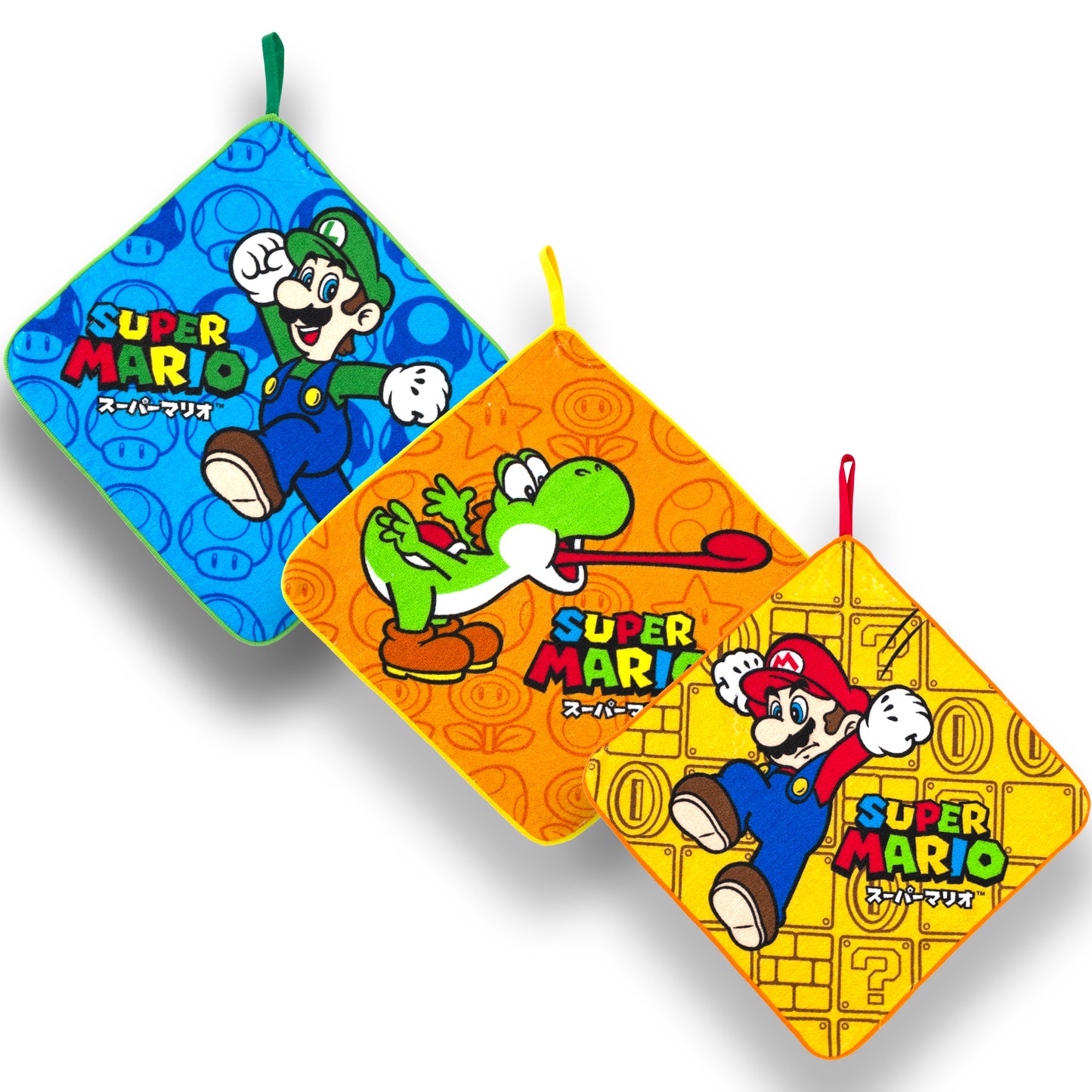 Super Mario Loop Towel Set (3P)