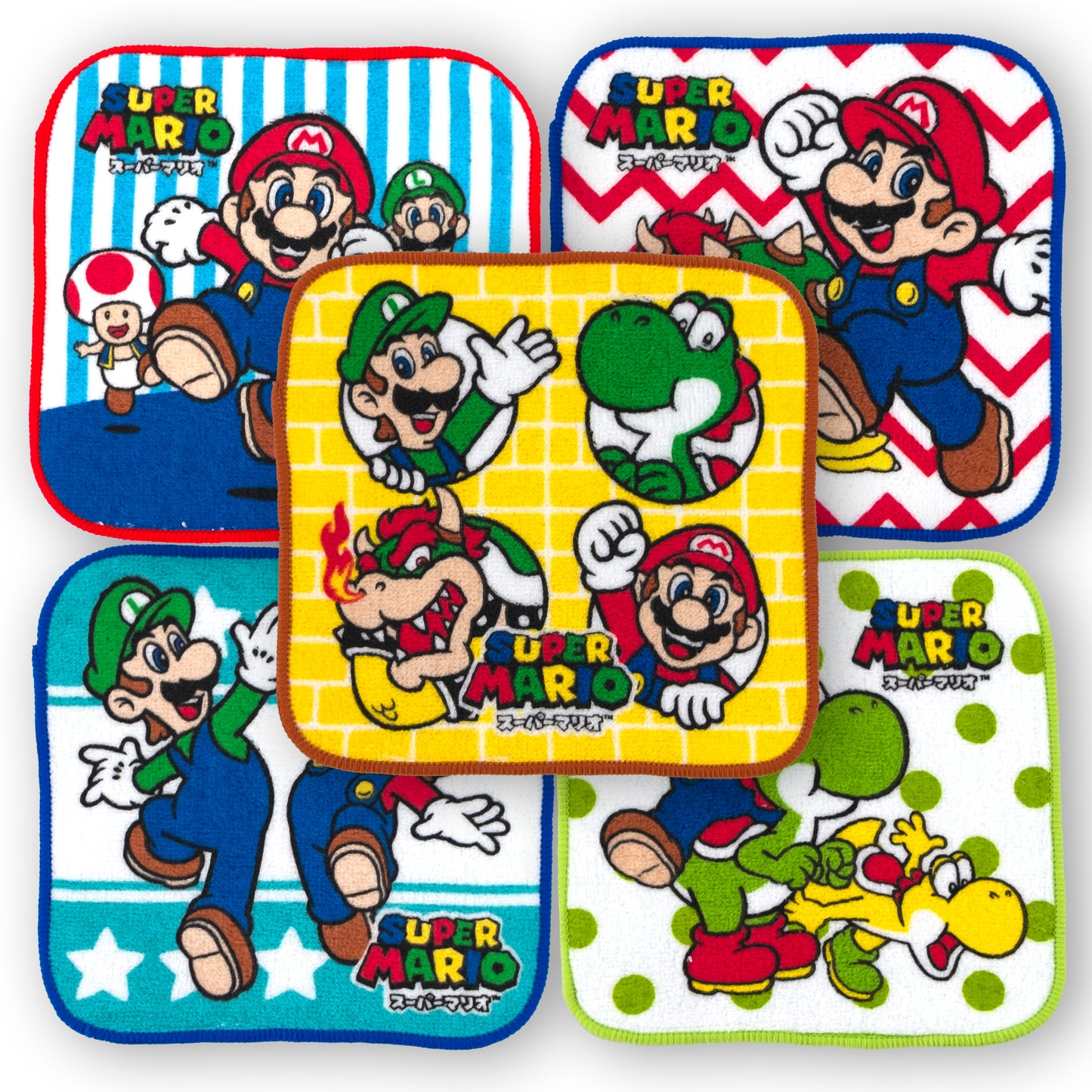 Super Mario Mini Towel Set (5P)
