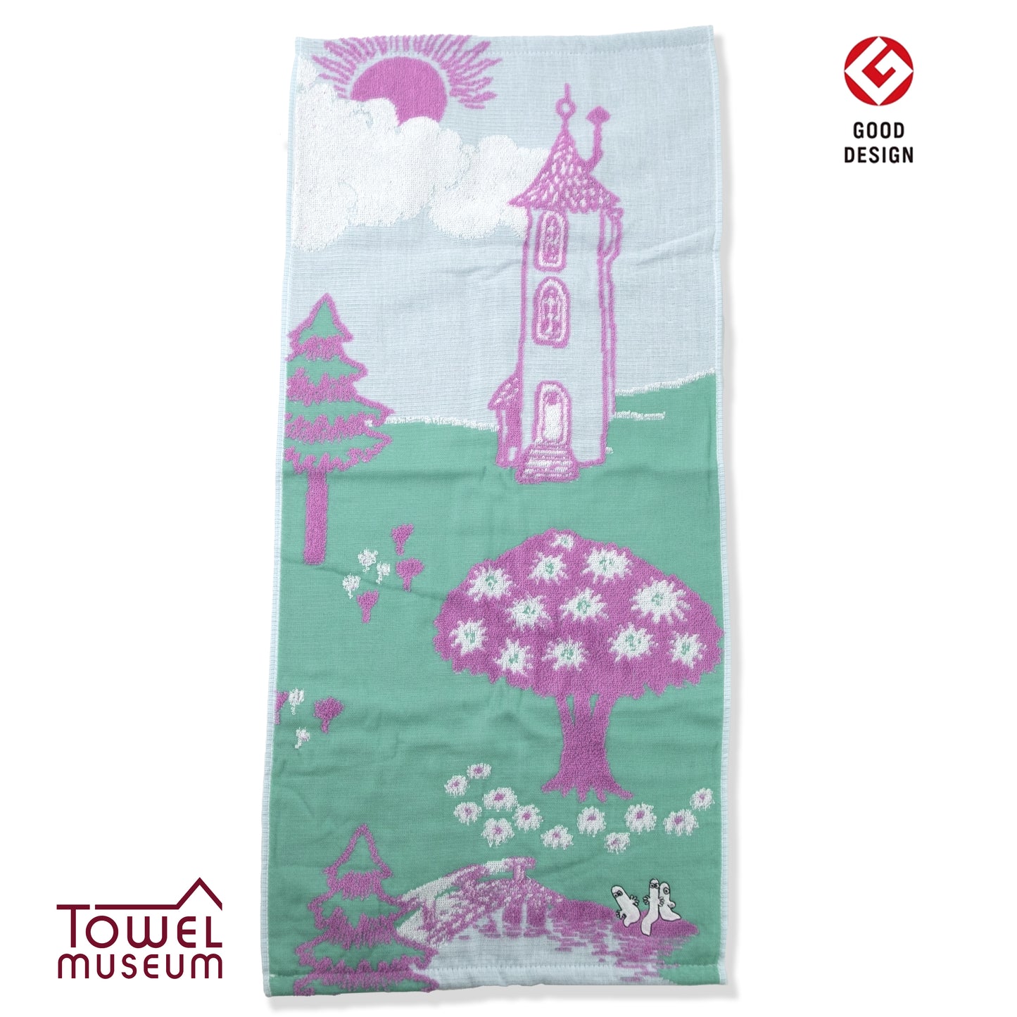 姆明森林溪流系列緹花毛巾系列