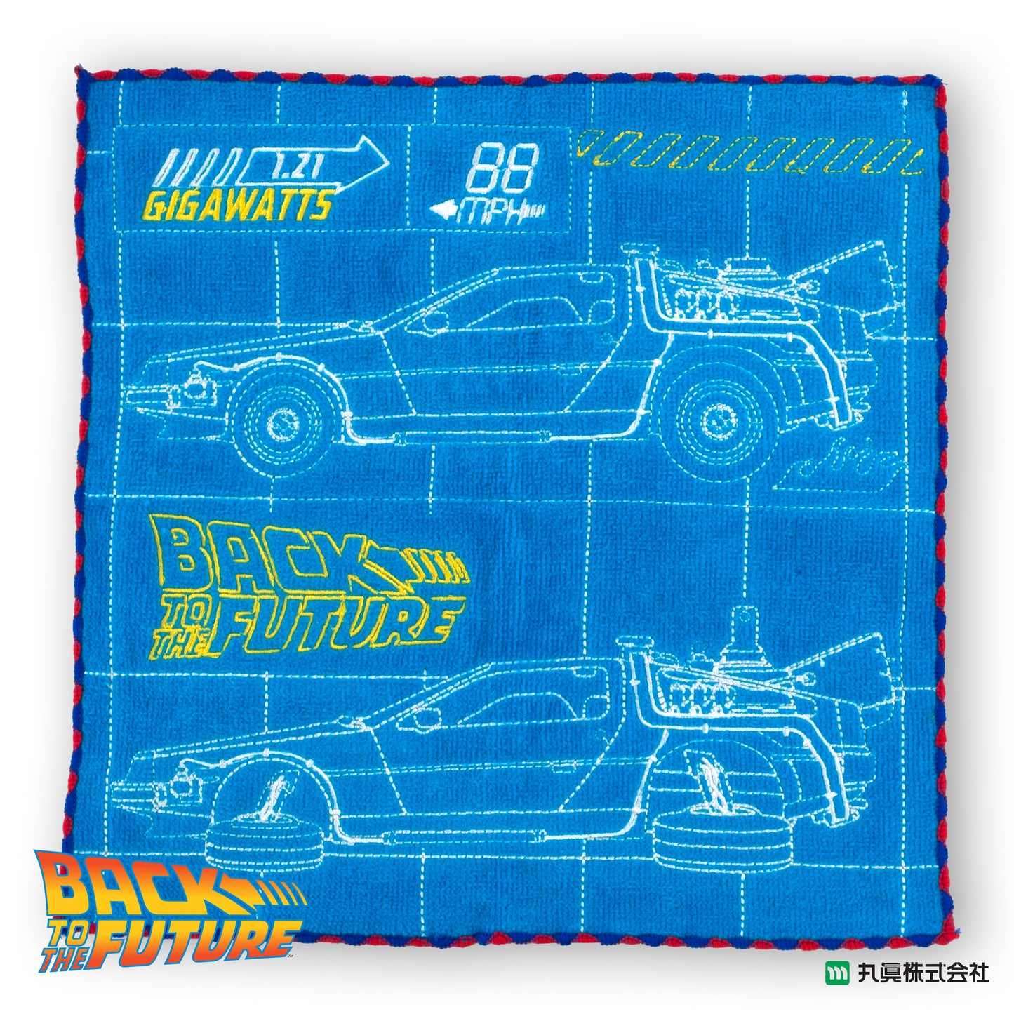 Back to the Future Blue Print Mini Towel