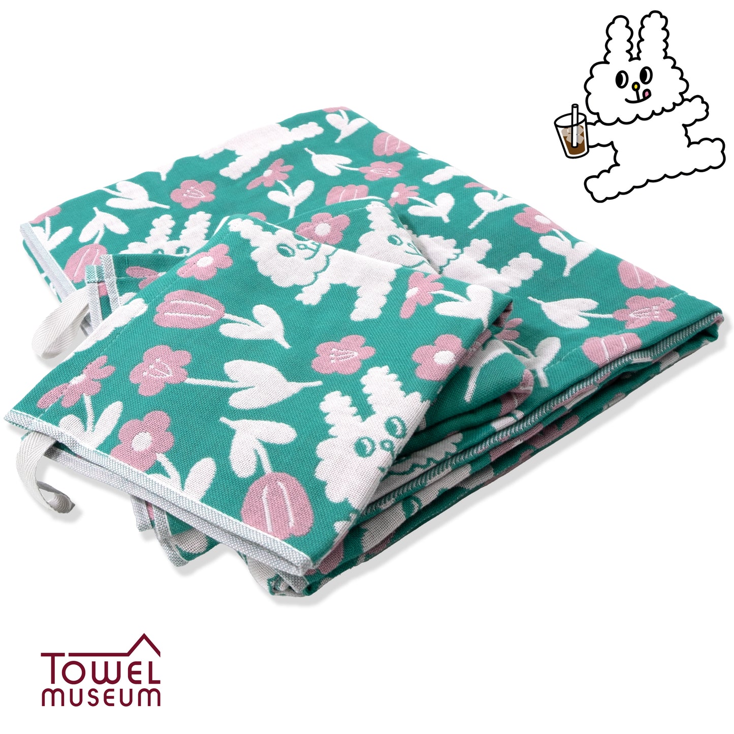 Bunni Konbiny Cotton Jacquard Towel