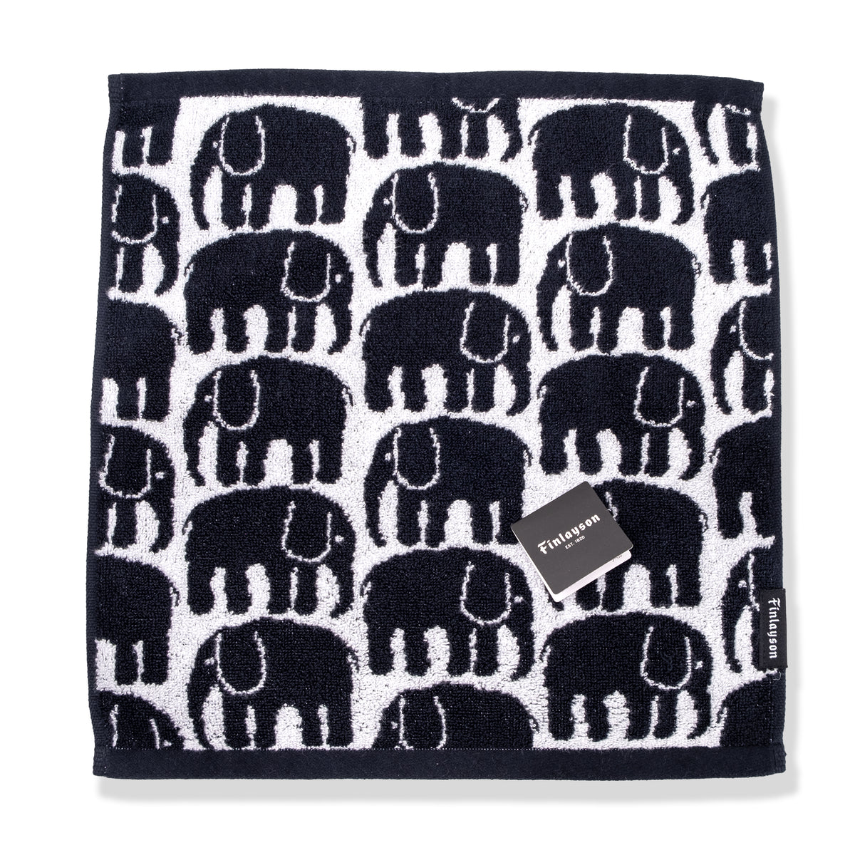 Finlayson Elefantti Organic Cotton Zero-Twist Towel – Black