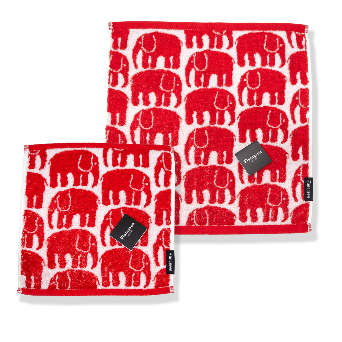 Finlayson Elefantti Red Organic Cotton Towel