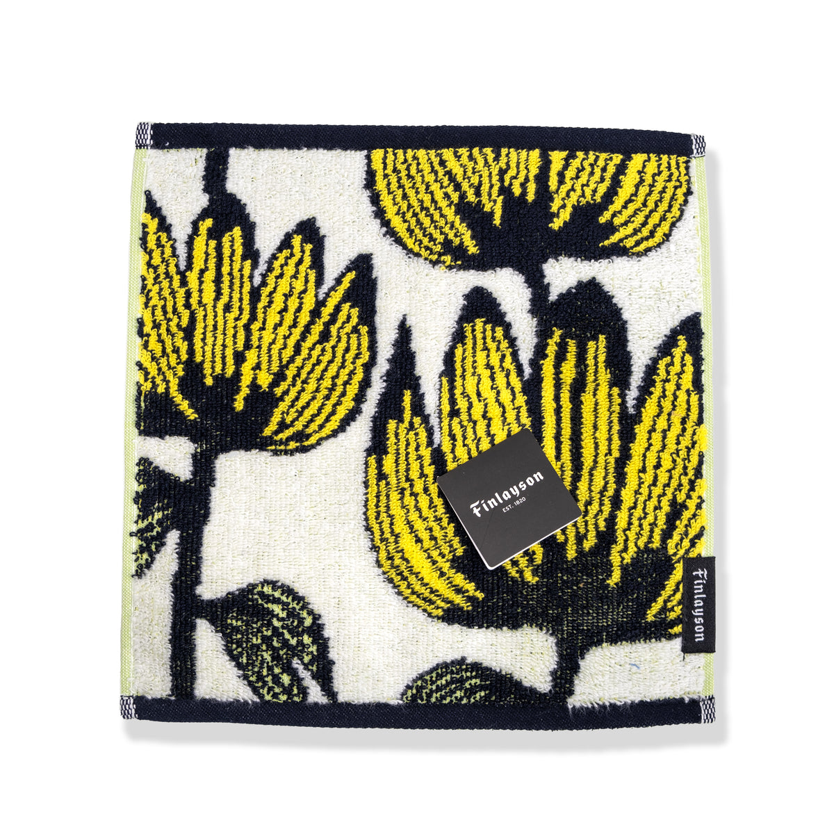 Finlayson Alma Yellow & Navy Organic Cotton Towel