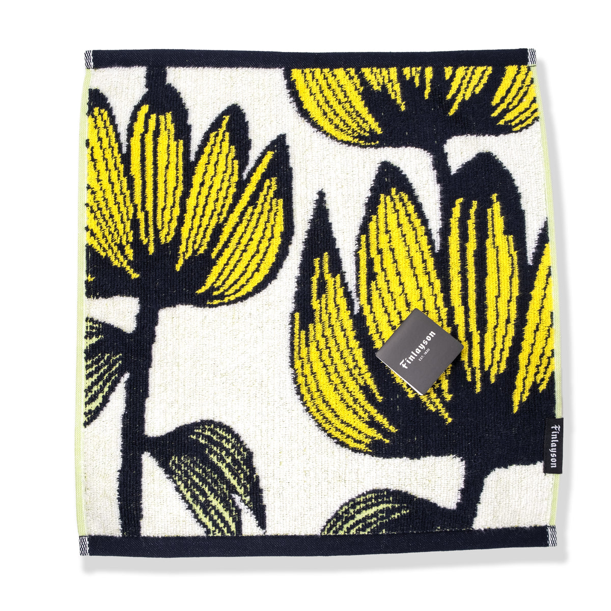 Finlayson Alma Yellow & Navy Organic Cotton Towel