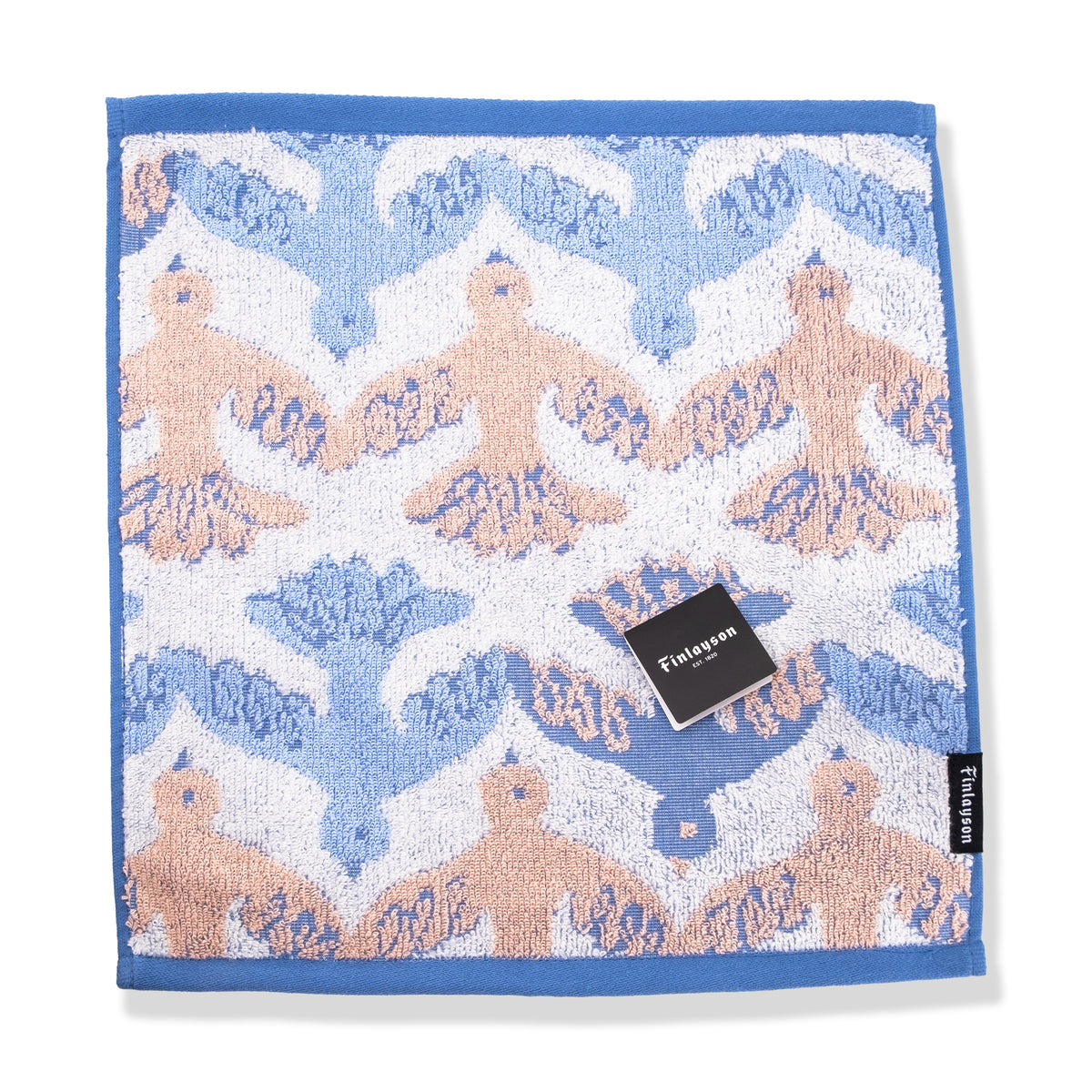 Finlayson Muutto Organic Cotton Zero-Twist Towel – Blue & Pink