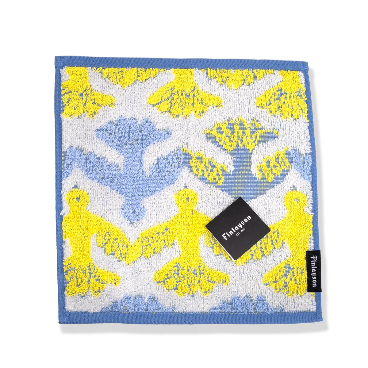 Finlayson Muutto Organic Cotton Zero-Twist Towel – Blue & Yellow