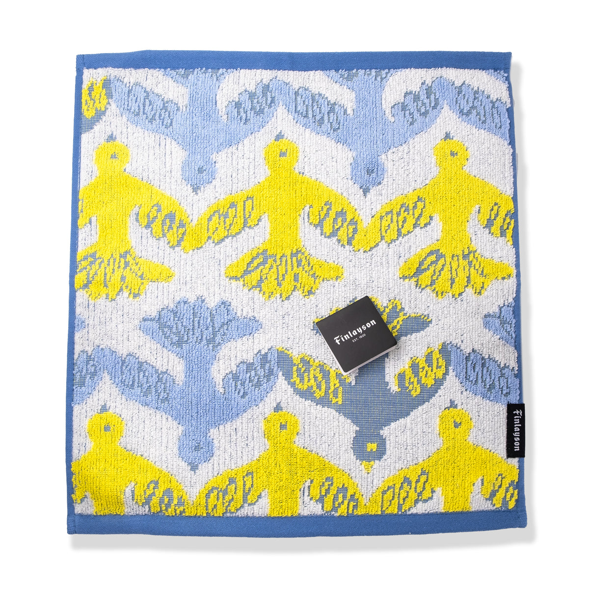 Finlayson Muutto Organic Cotton Zero-Twist Towel – Blue & Yellow