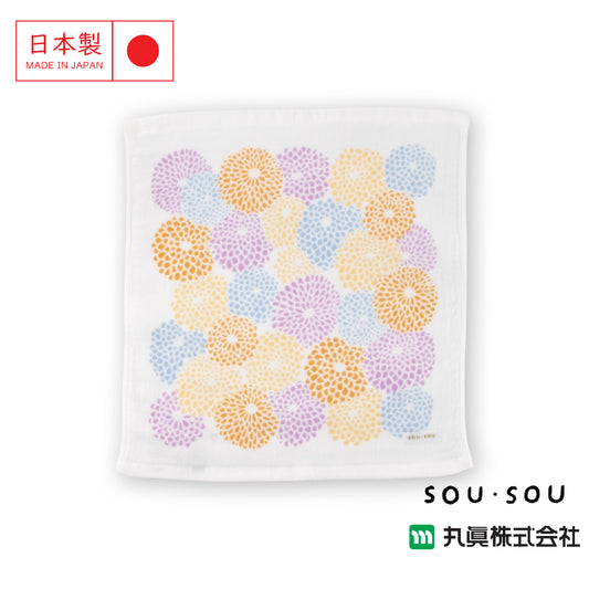 日本 SOU・SOU 菊花圖案毛巾