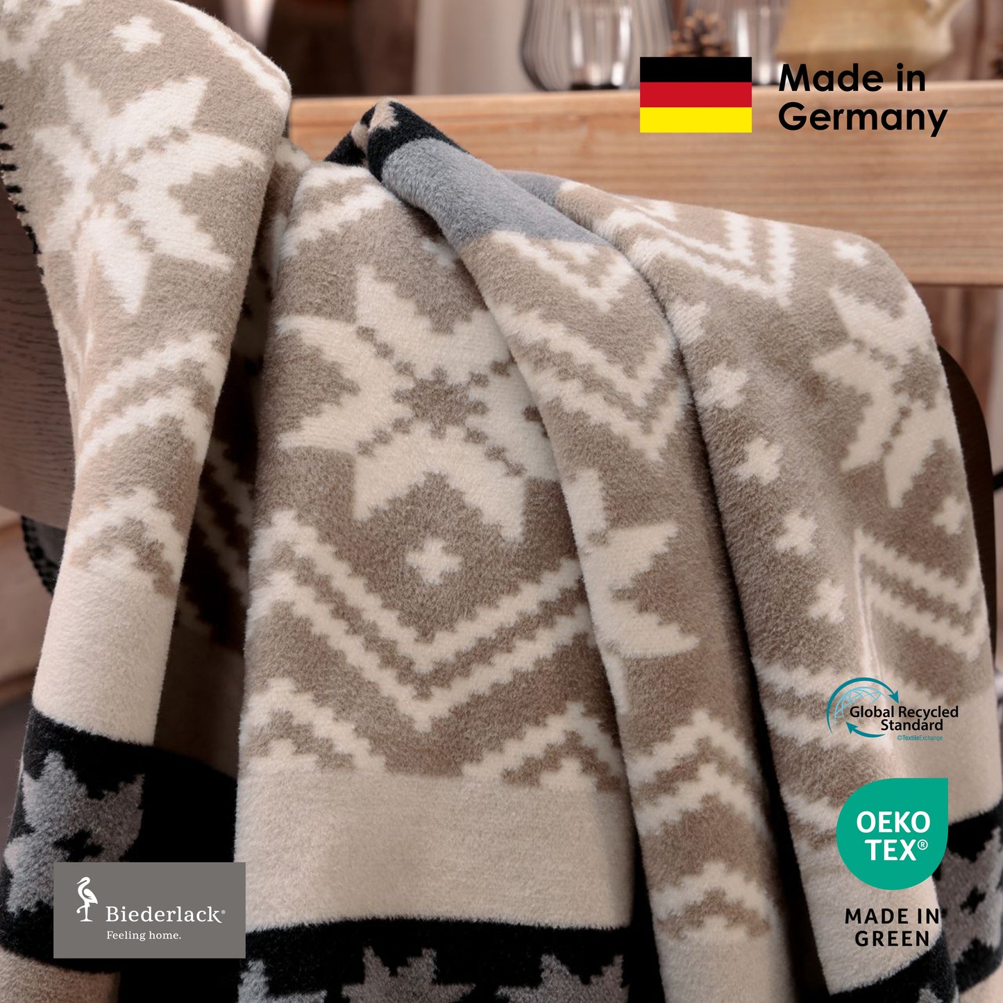 德國製優質混綿毛毯 WINTER BRAID