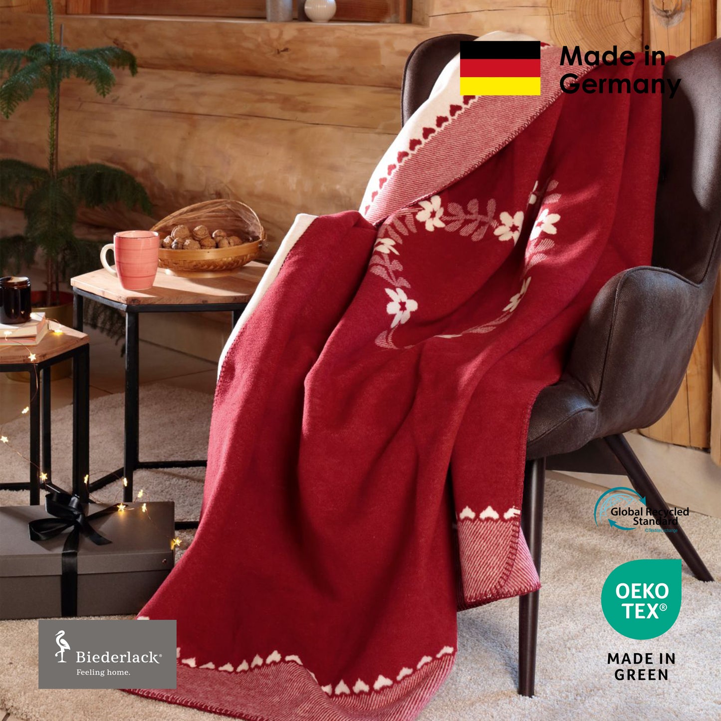 德國製優質混綿毛毯 HEART WARMING