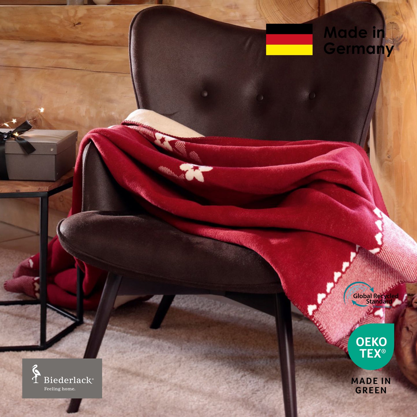 德國製優質混綿毛毯 HEART WARMING