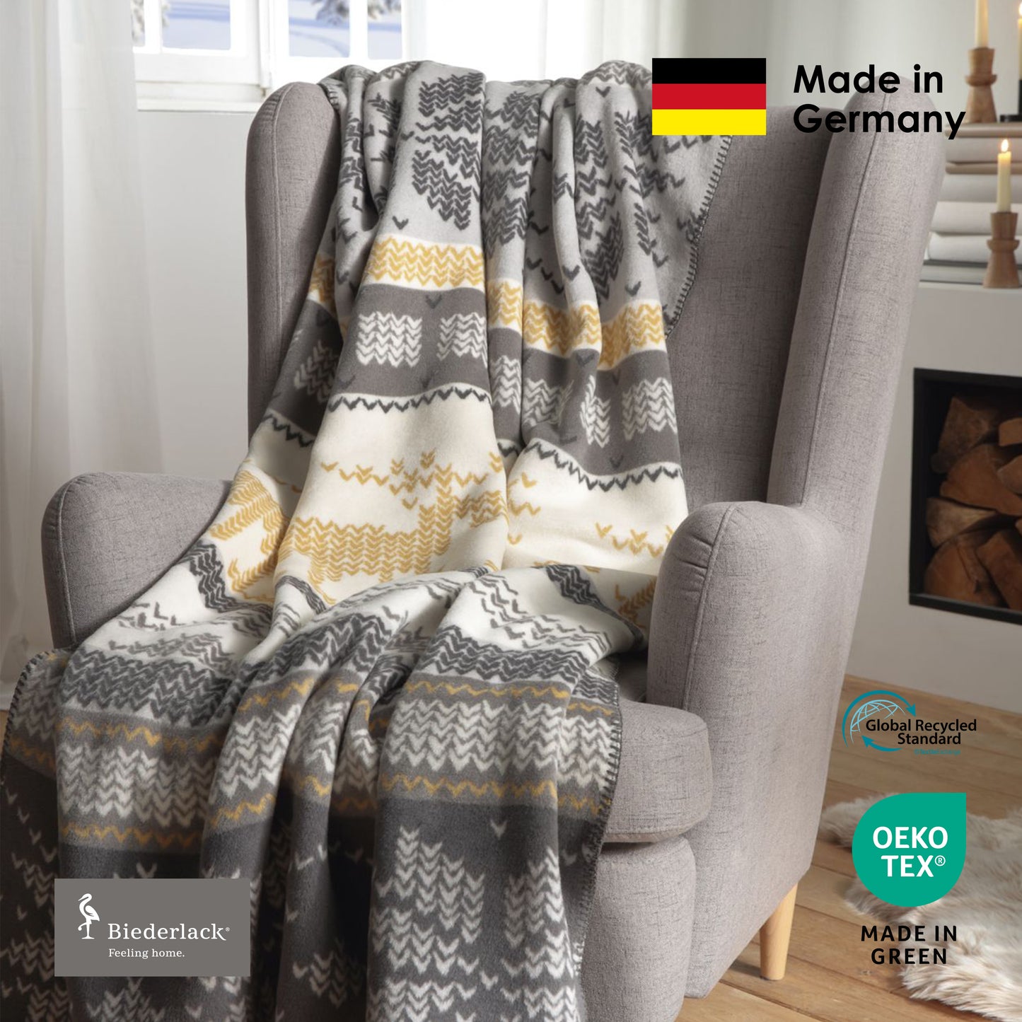 德國製優質混綿毛毯 WINTER KNIT