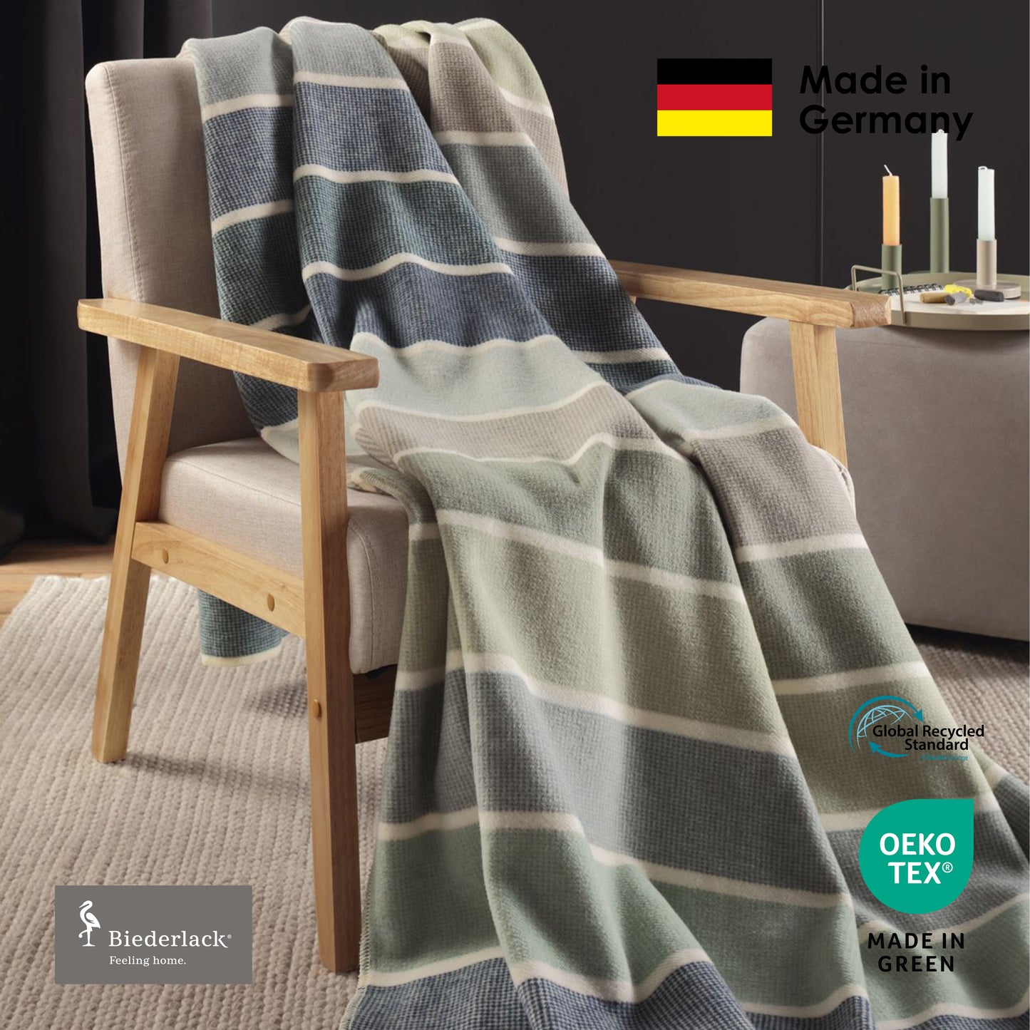 德國製優質全綿毛毯 COTTON LINES