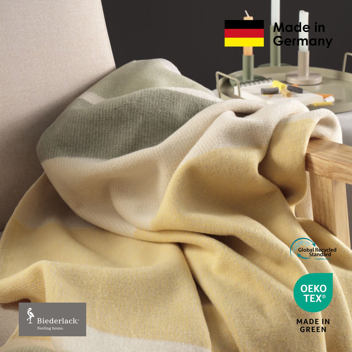 德國製優質全綿毛毯 STRIPE DELIGHT