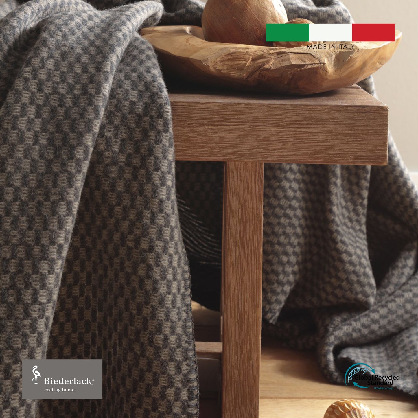 意大利製Merino美利奴羊毛毛毯 MOKKA