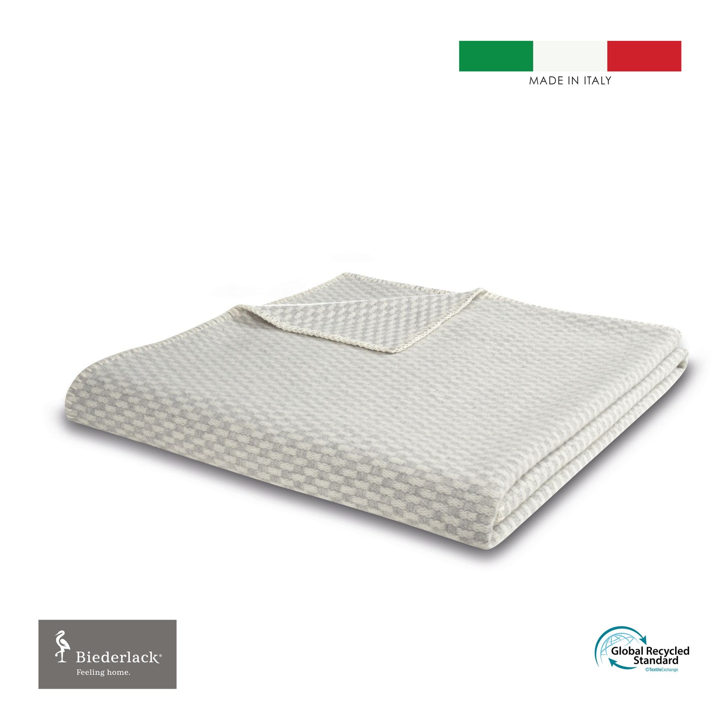 意大利製Merino美利奴羊毛毛毯 SILVER